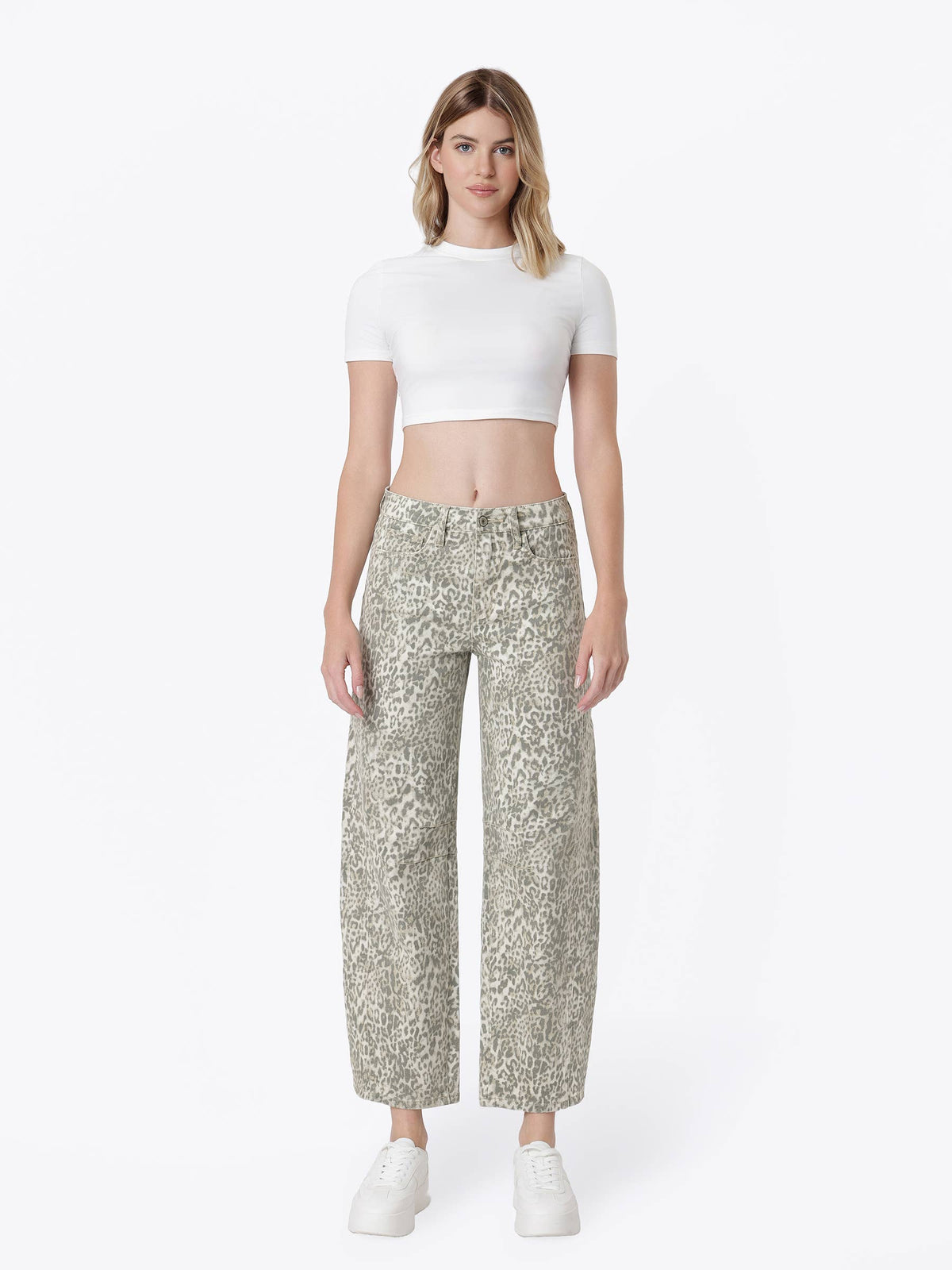 Leopard Barrel Pant