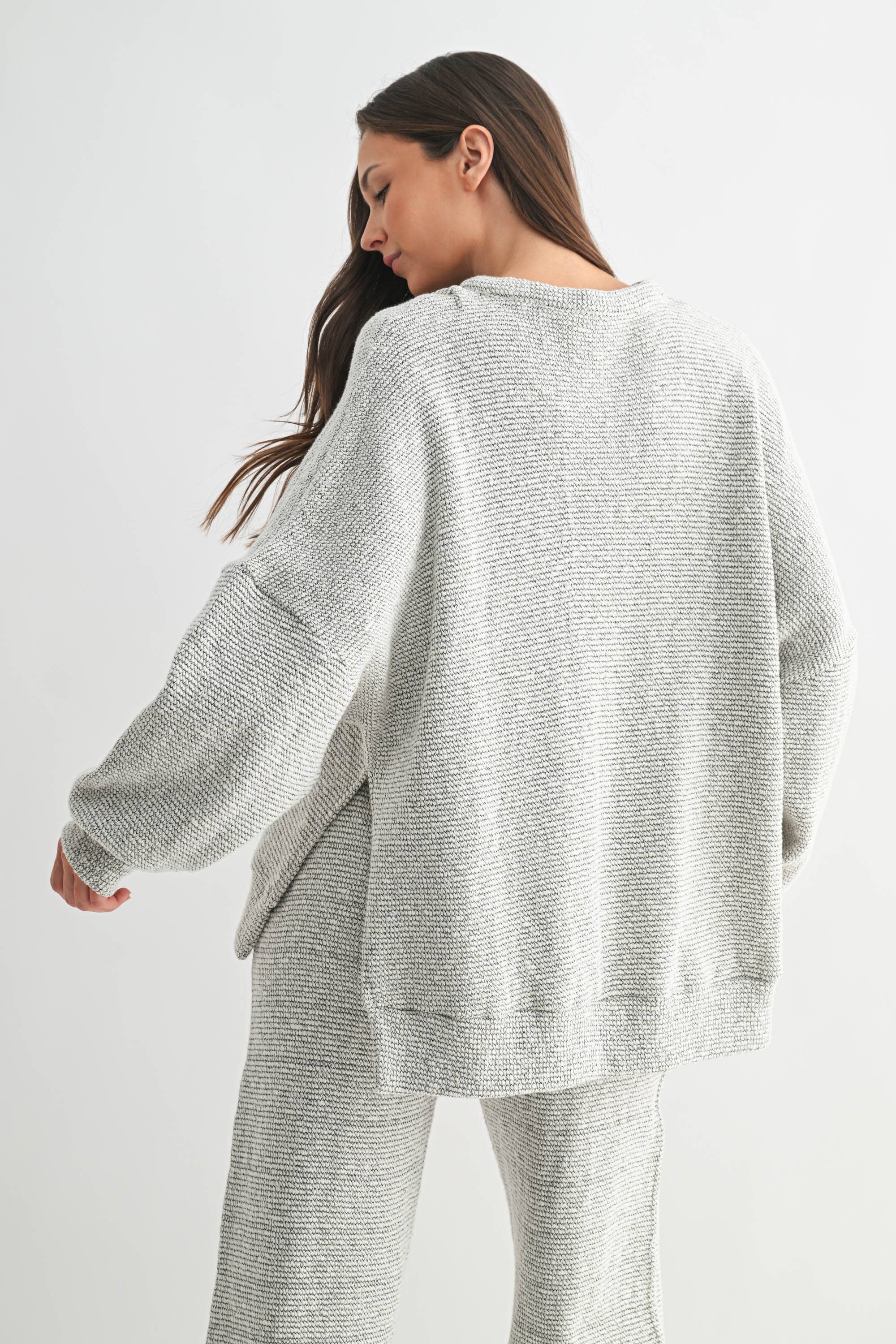 Marina Knit Set: Cream/Black