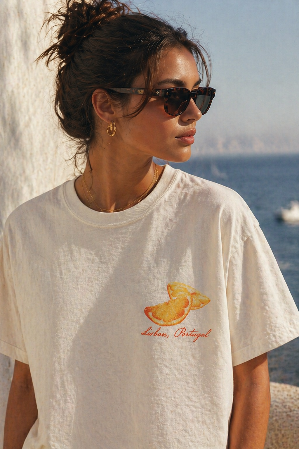 Lisbon Portugal Oversized Tee: