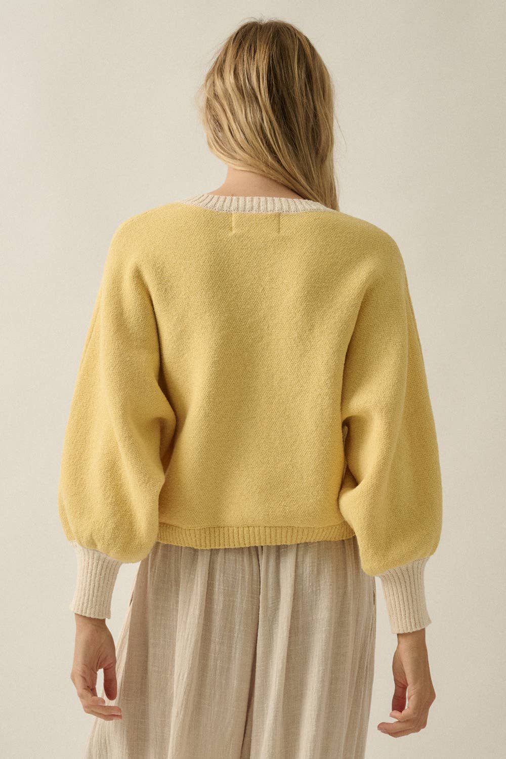 Butter Cream Dolman Cardigan: