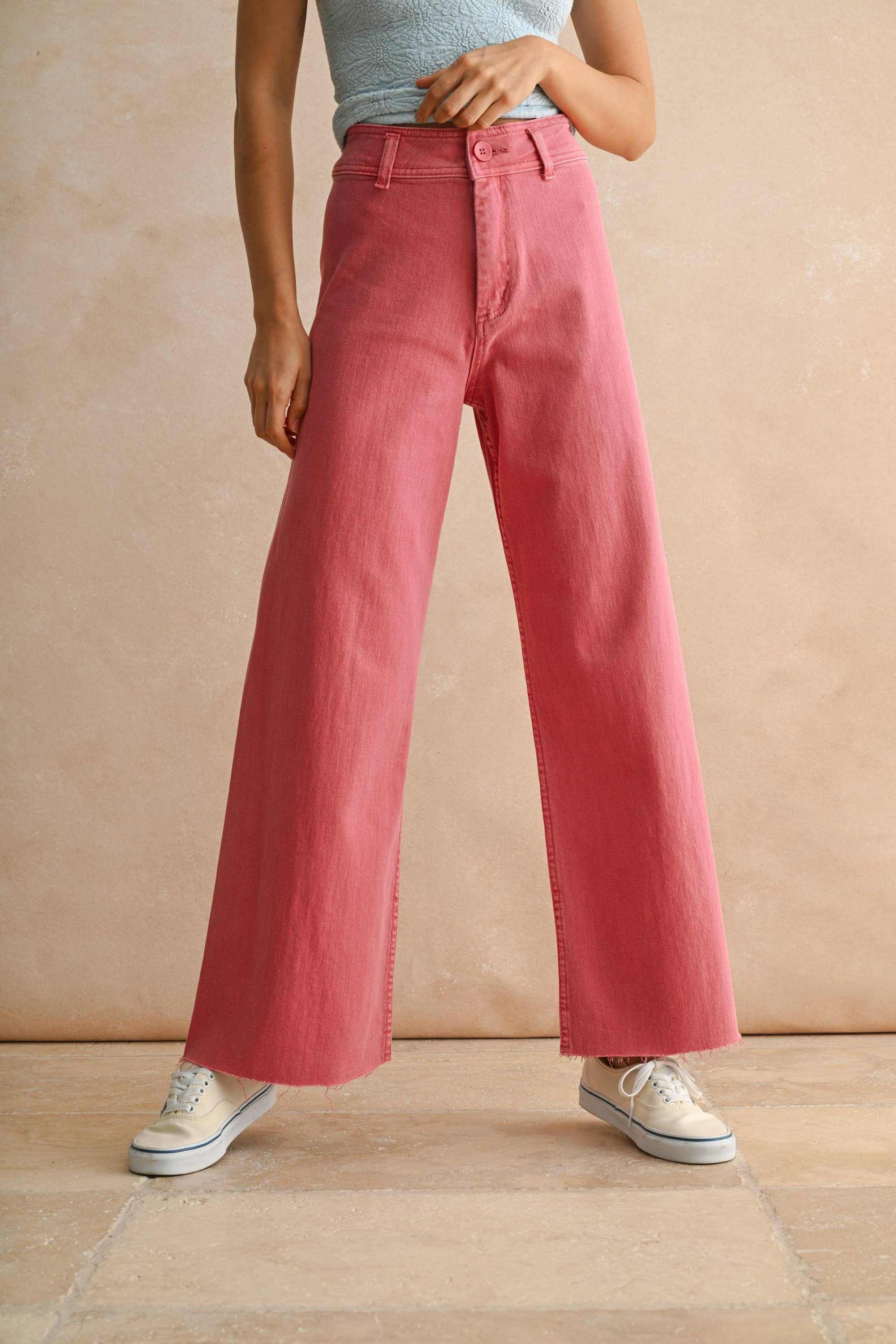 Rose Denim Pants: