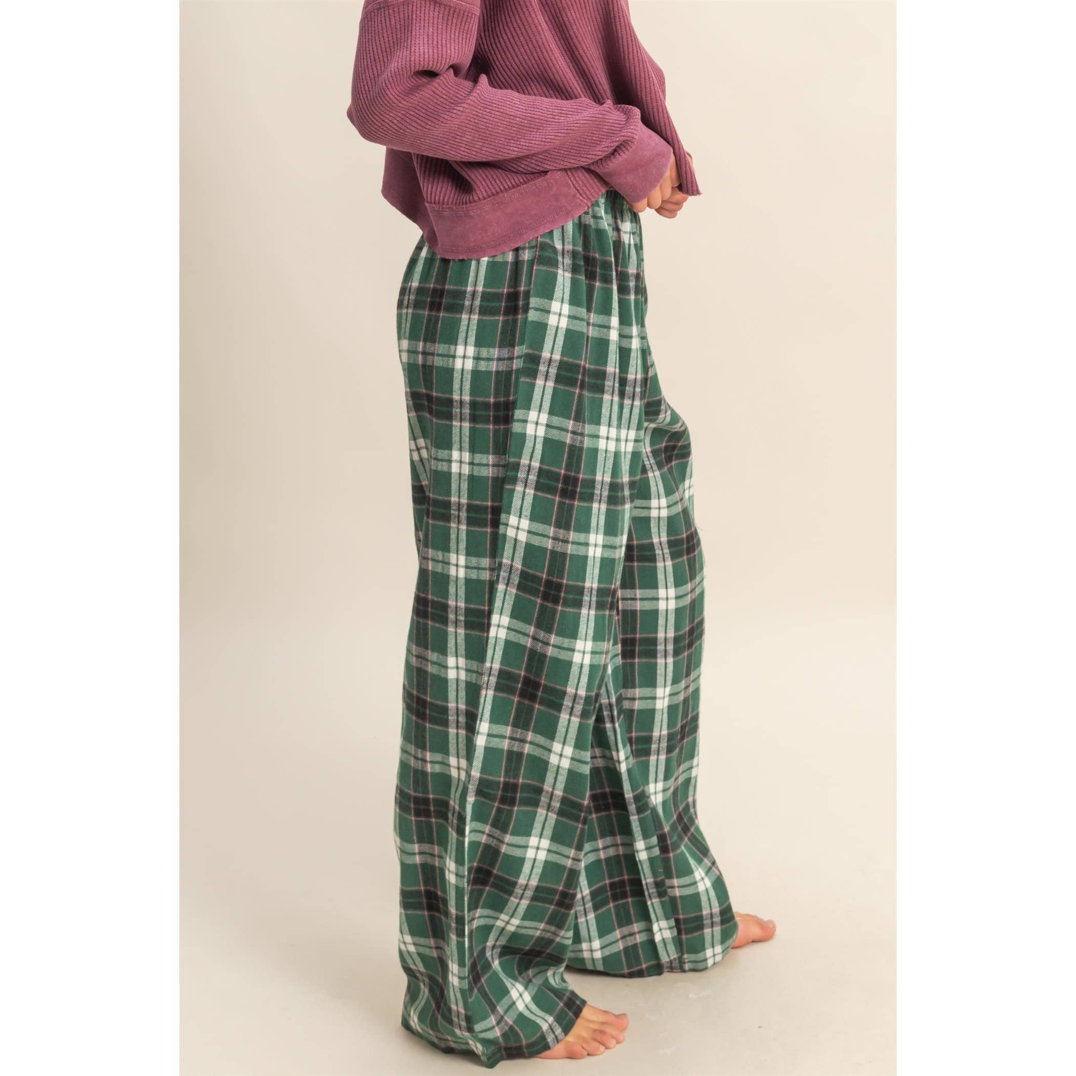Flannel Lounge Pants: Navy