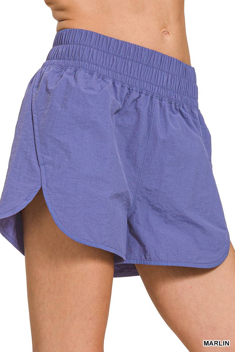 Windbreaker Running Shorts: Marlin