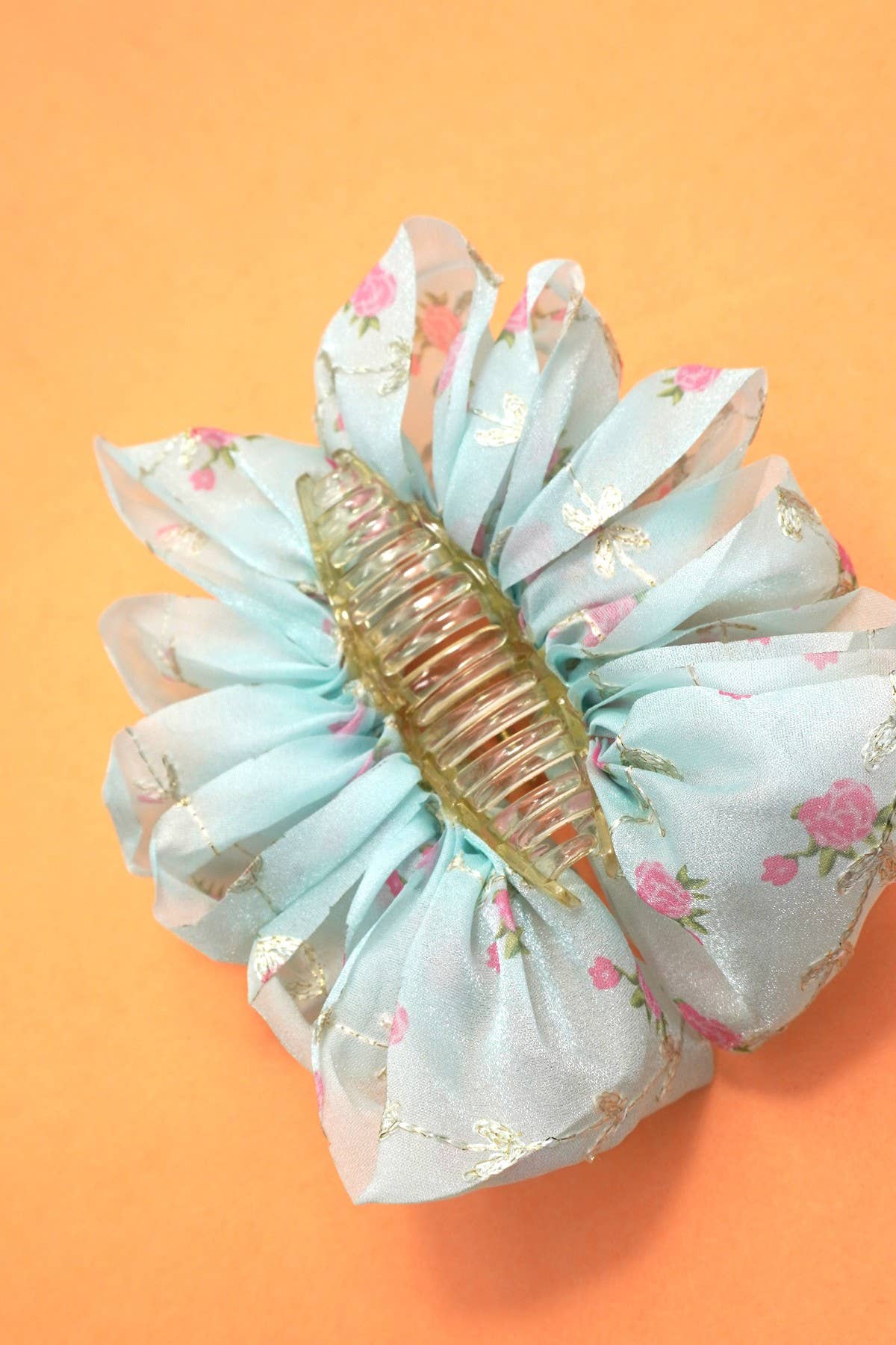 Floral Ditsy Claw Clip: Mint