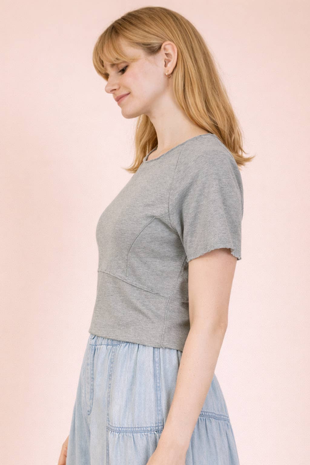 Mineral Washed Top: H Gray