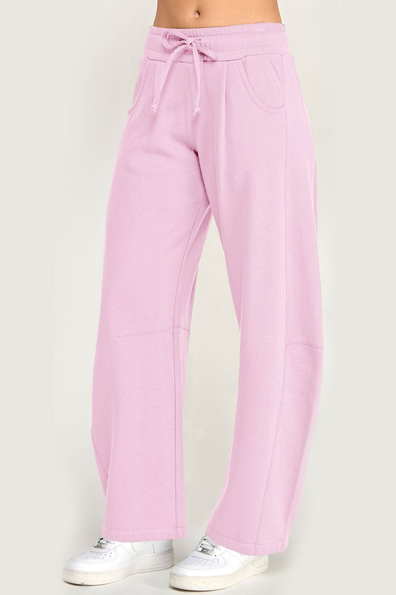 Barrel Sweatpants: Baby Pink