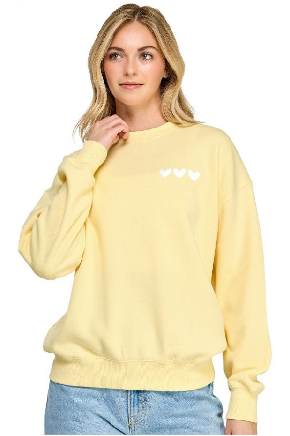 Spread The Love Sweatshirt:Yellow