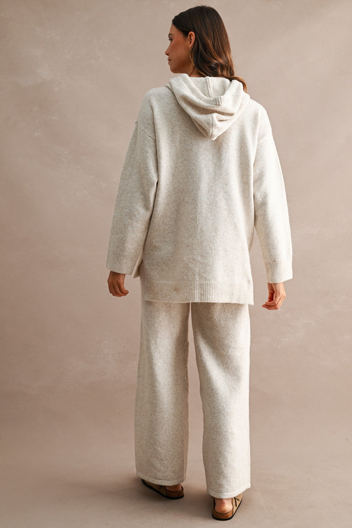 Hooded Sweater Set: Oatmeal