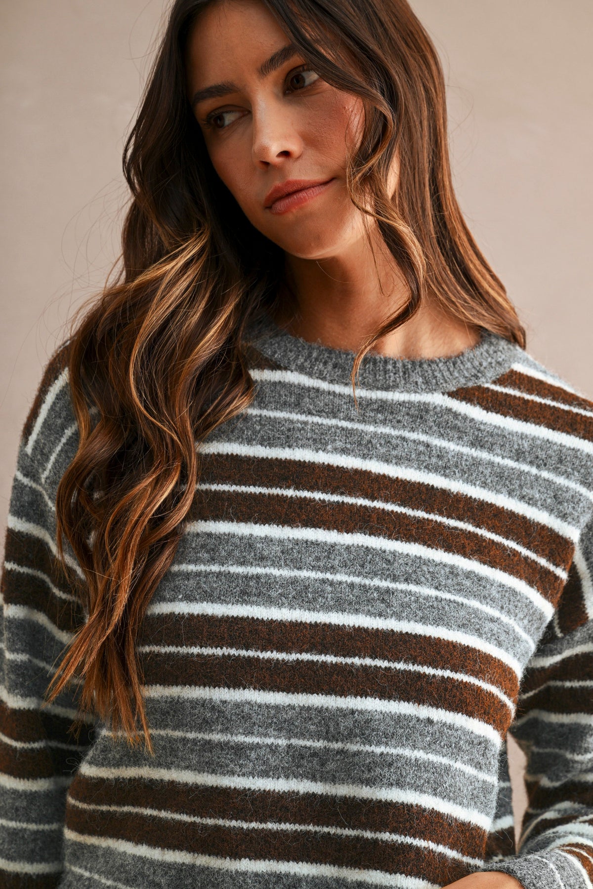 Striped Cropped Sweater