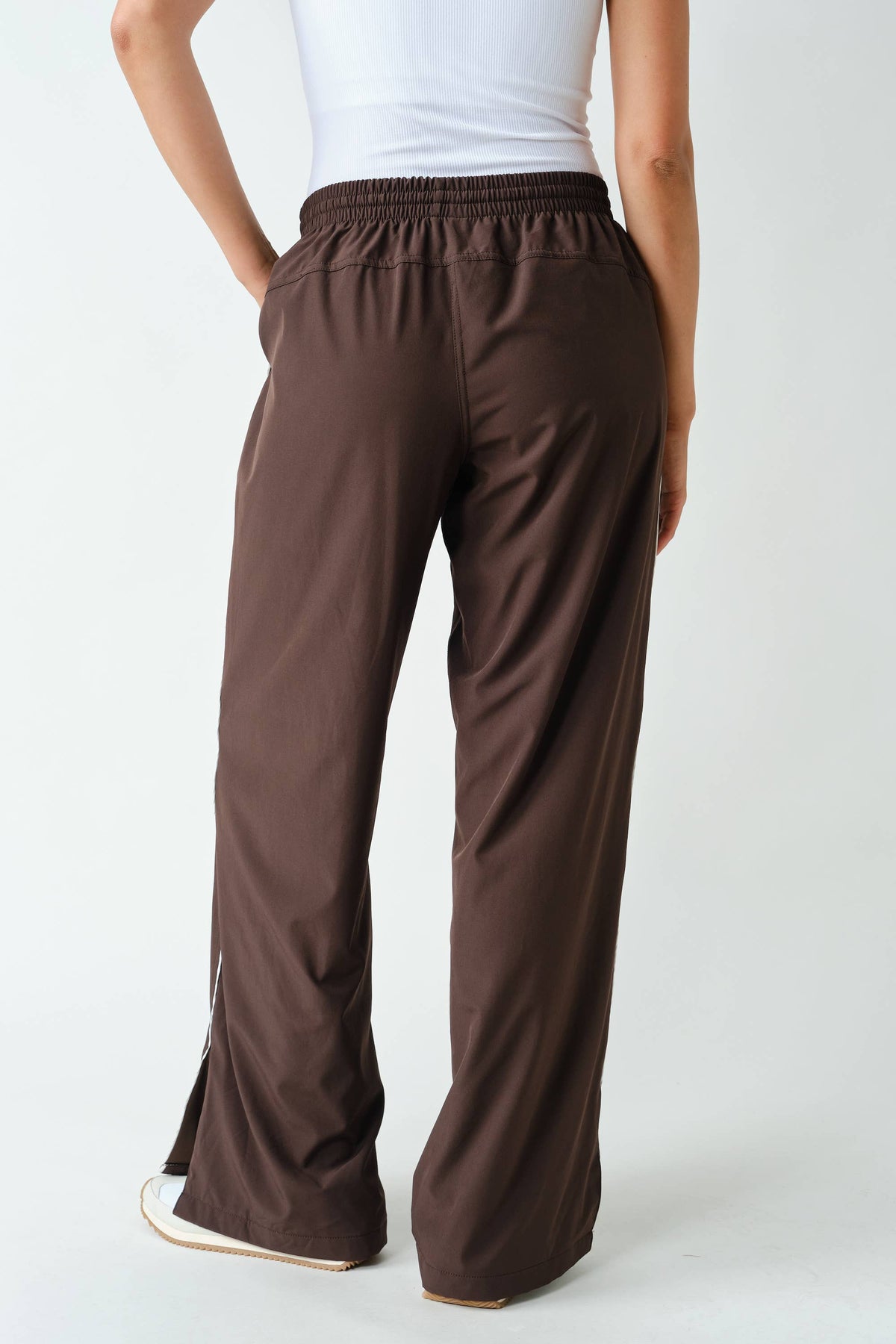 Finish Line Track Pants: Coffee