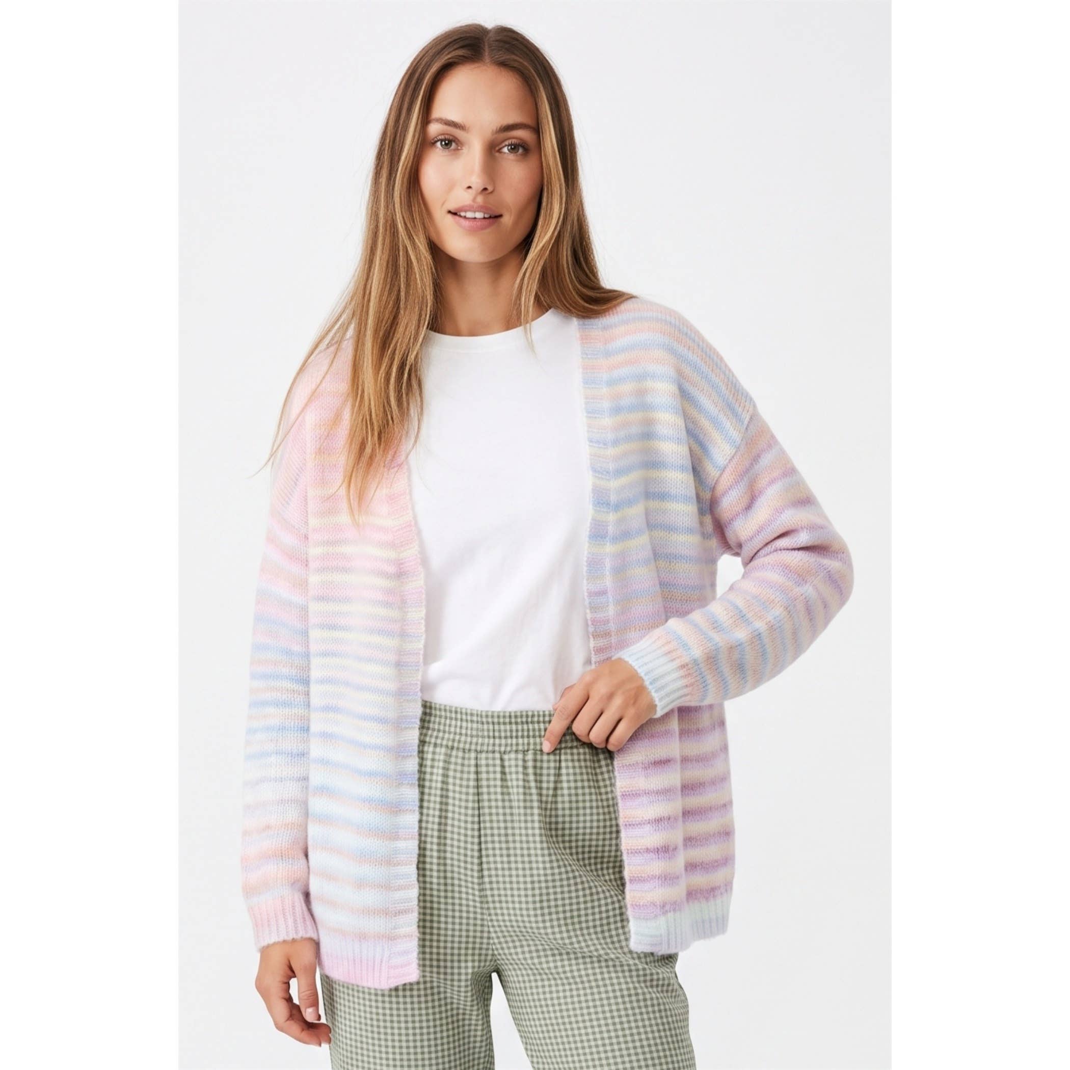 Multi Color Cardigan: Cotton Candy