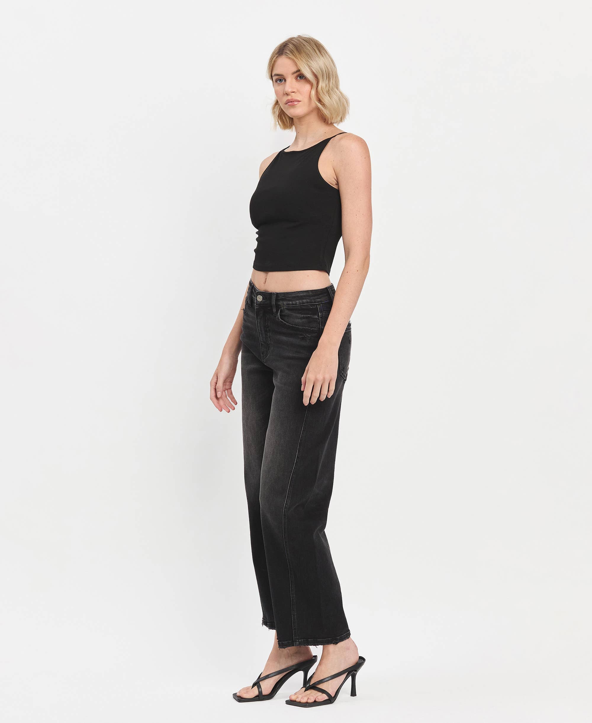 Panel Barrel Jeans