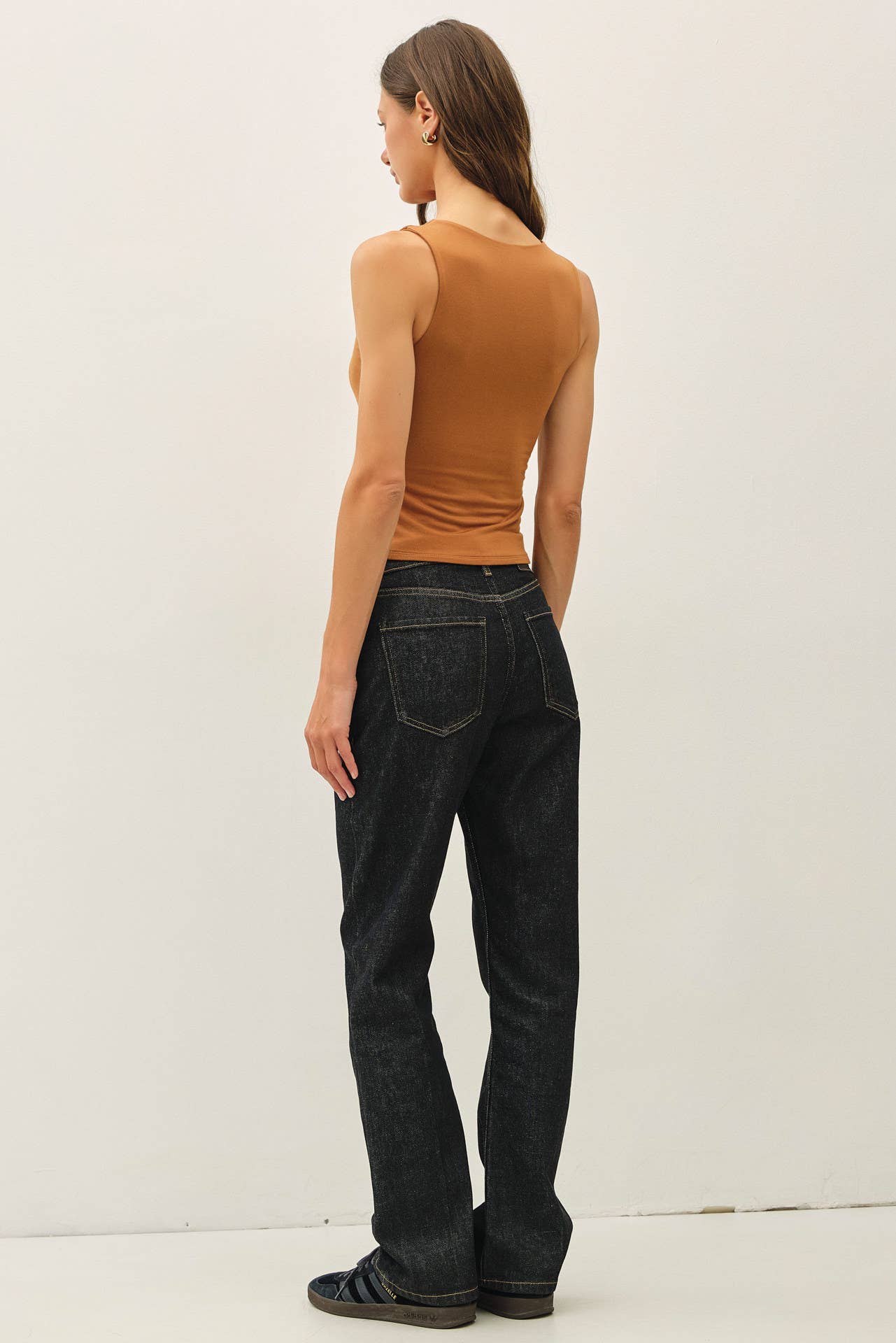 Color Soft Tank Top: Golden Brown