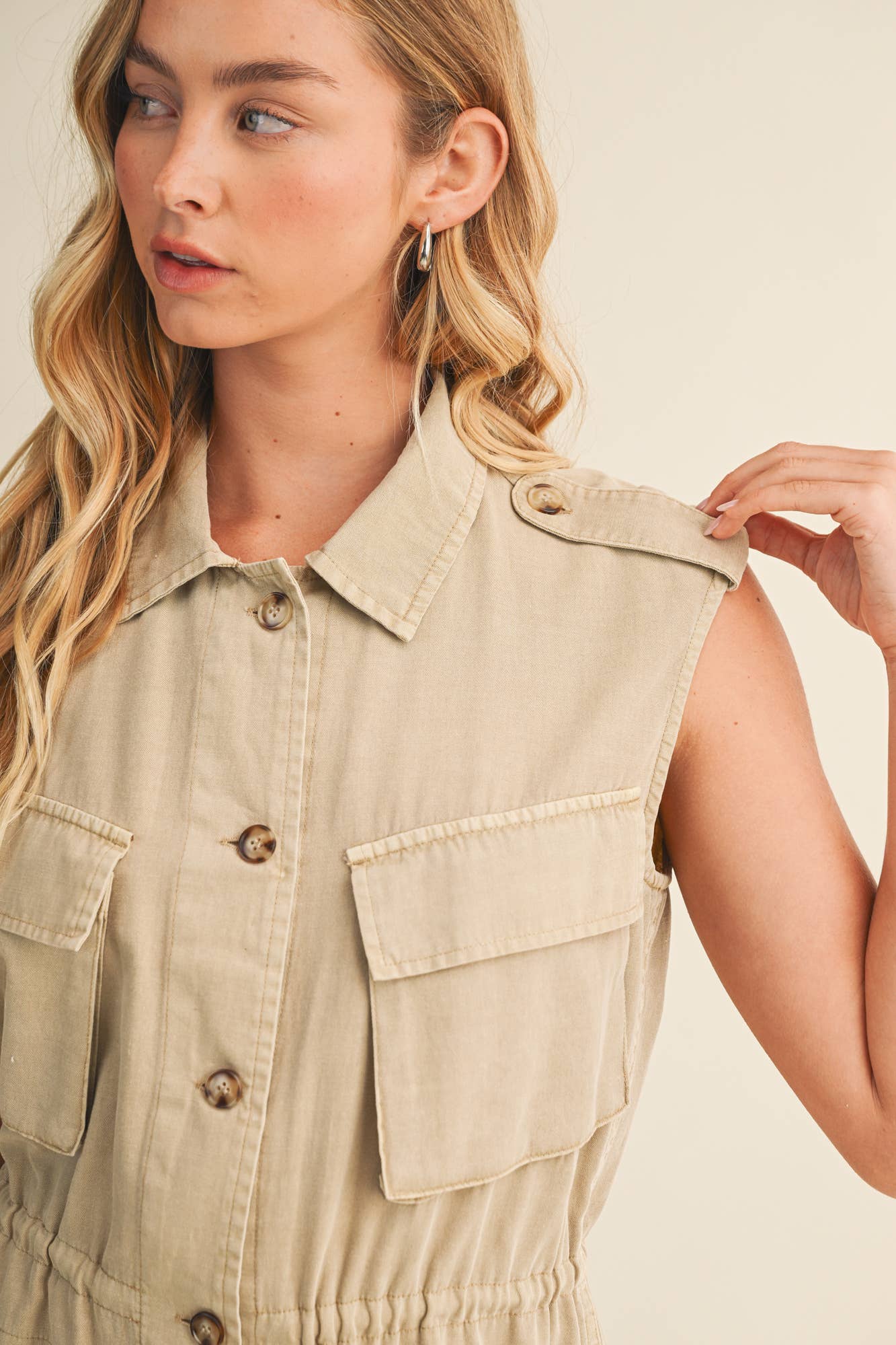 Sleeveless Utility Dress