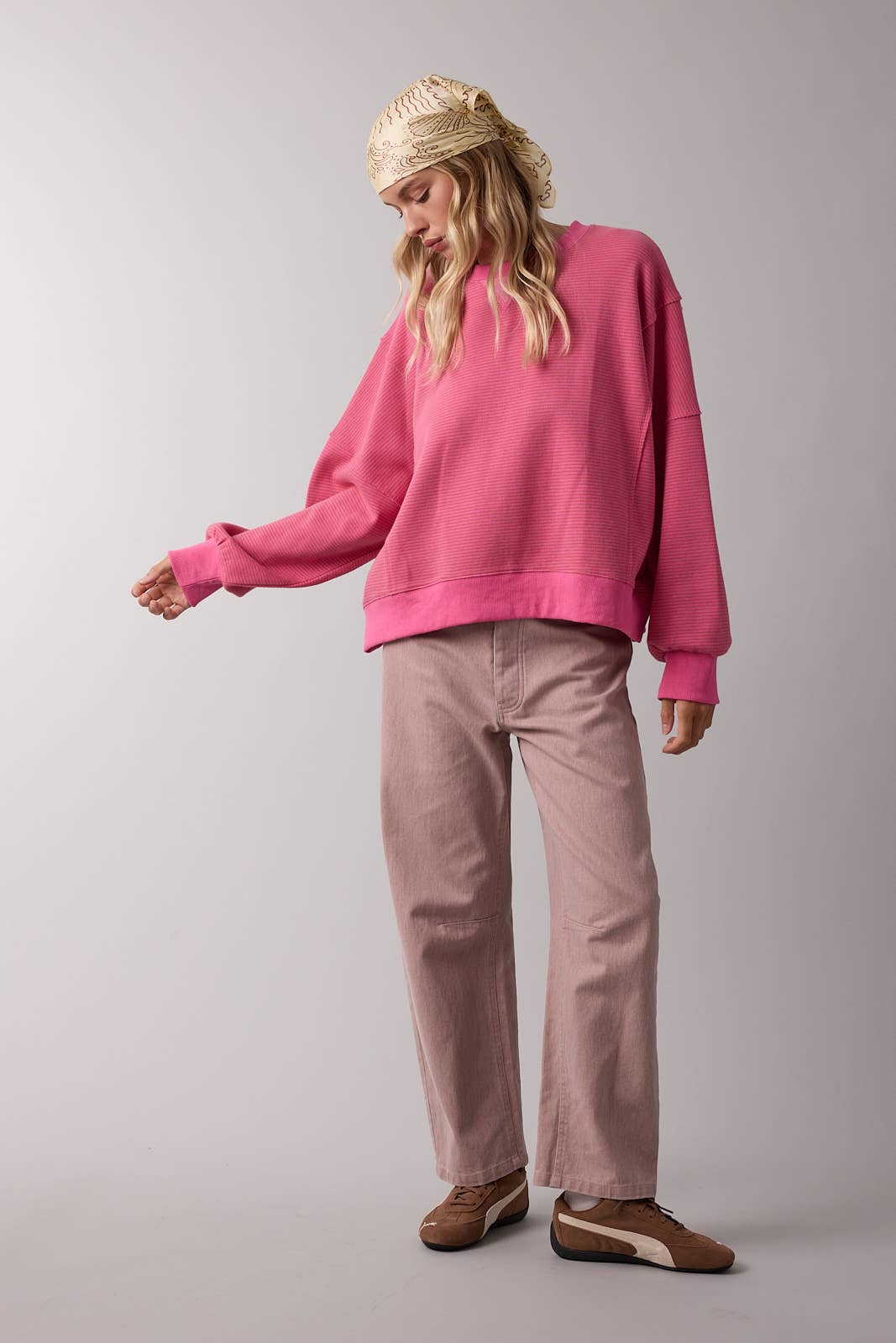 Raspberry Pullover:Mocha Punch