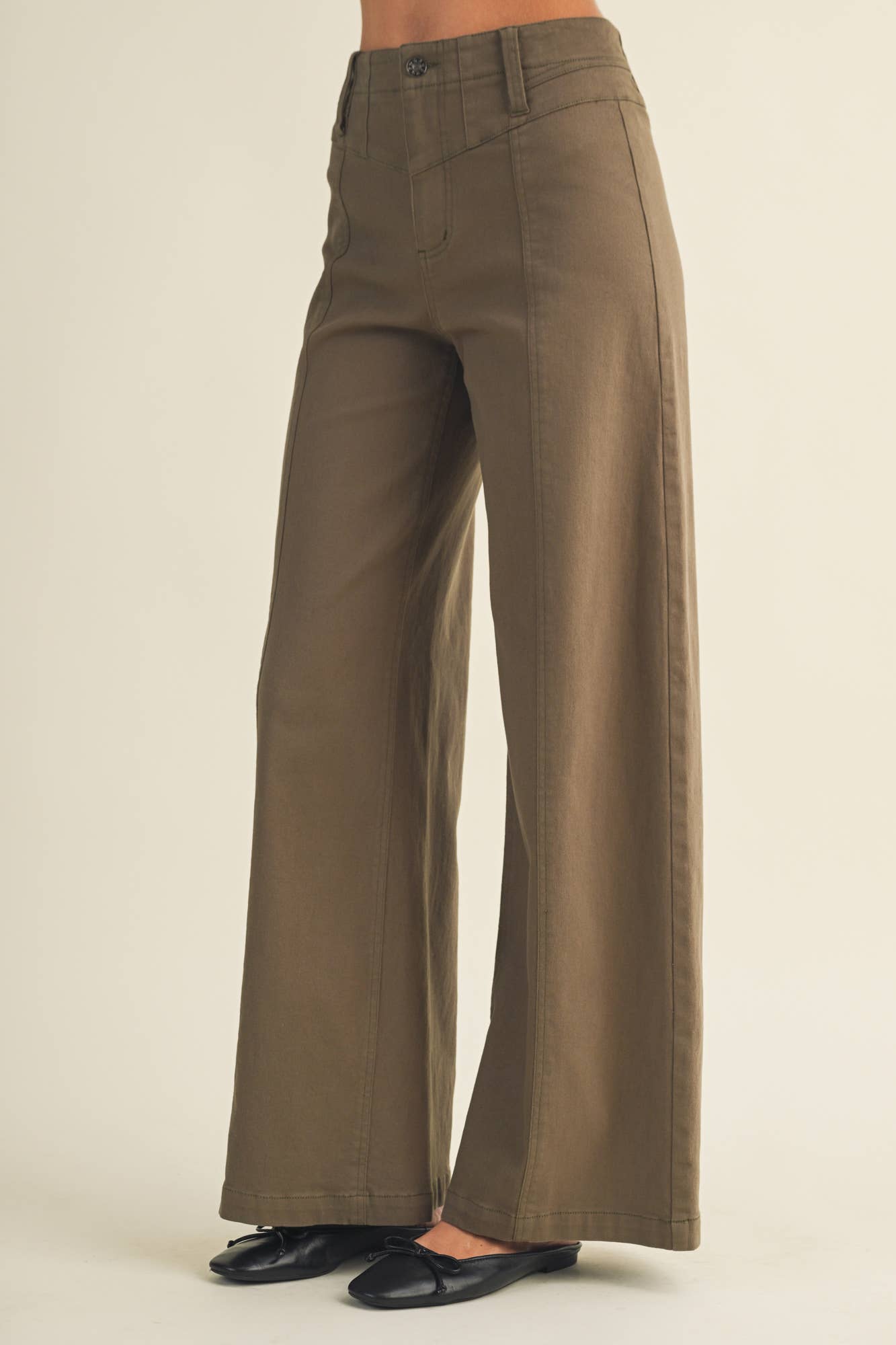 Center-Seam Trousers: Cactus
