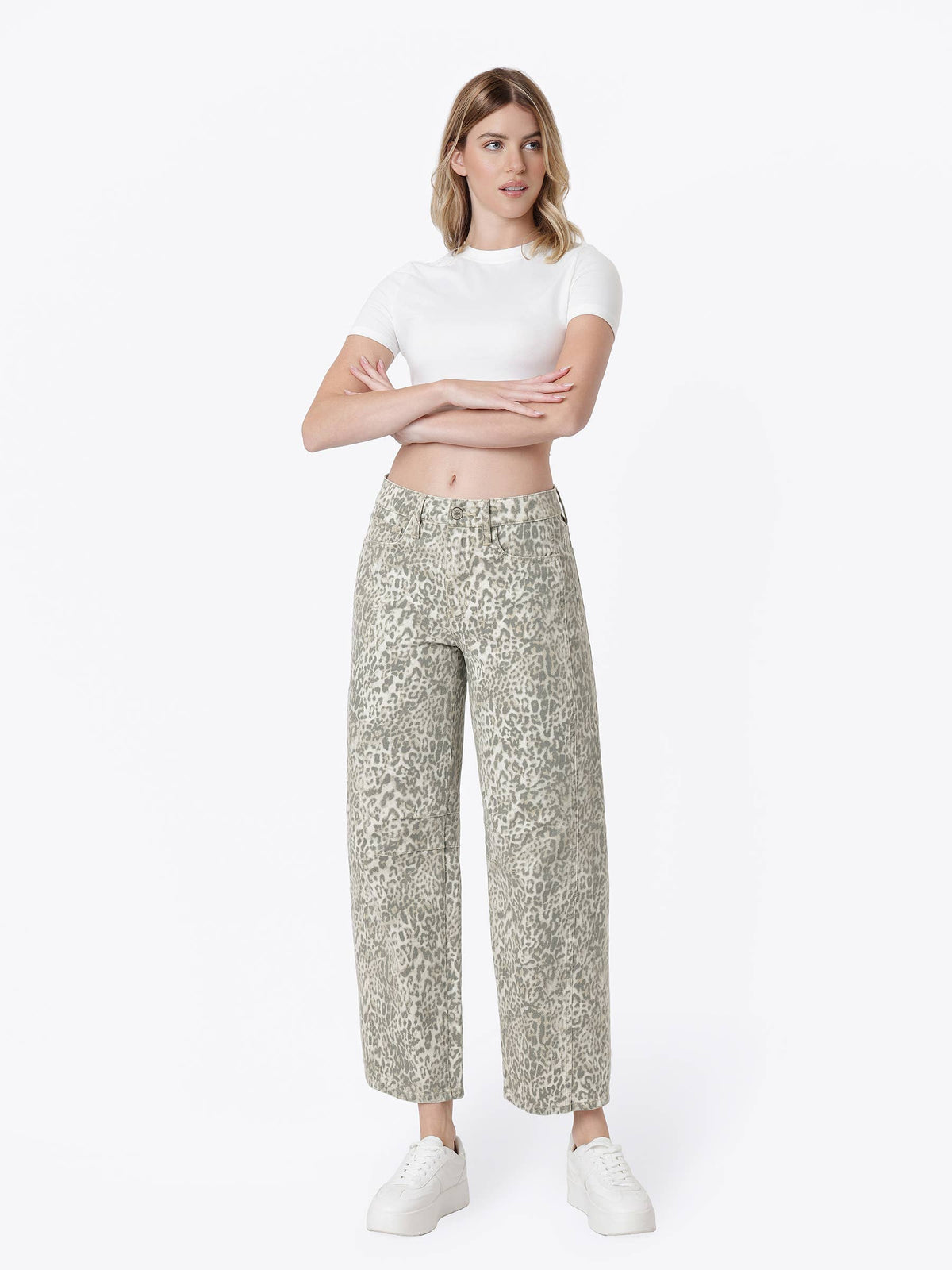 Leopard Barrel Pant