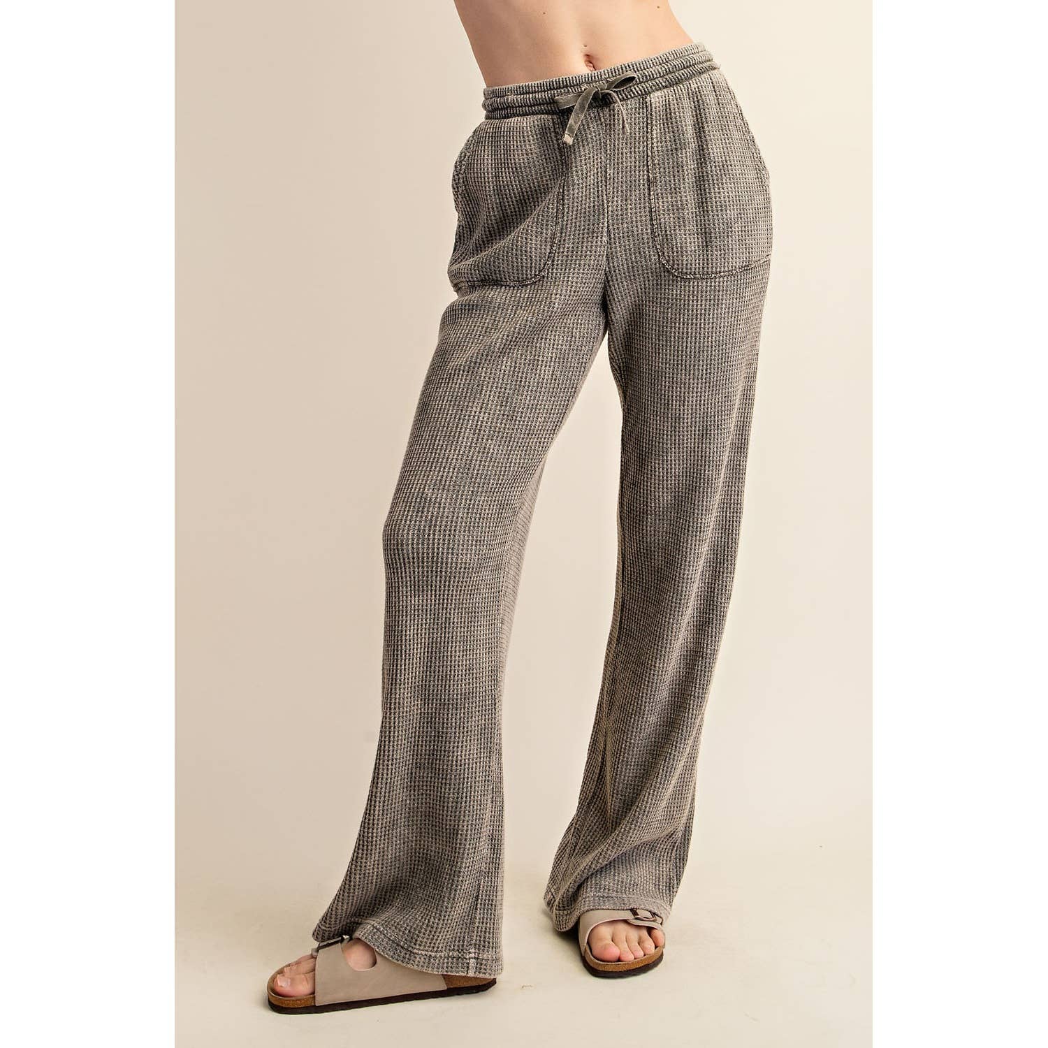 Waffle Sweatpants: Olive
