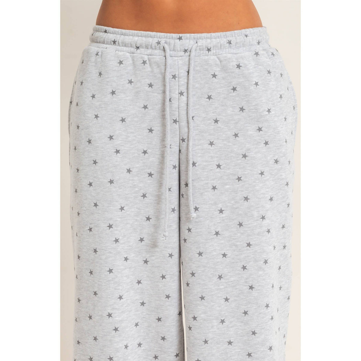 Star Print Jogger: H. Gray