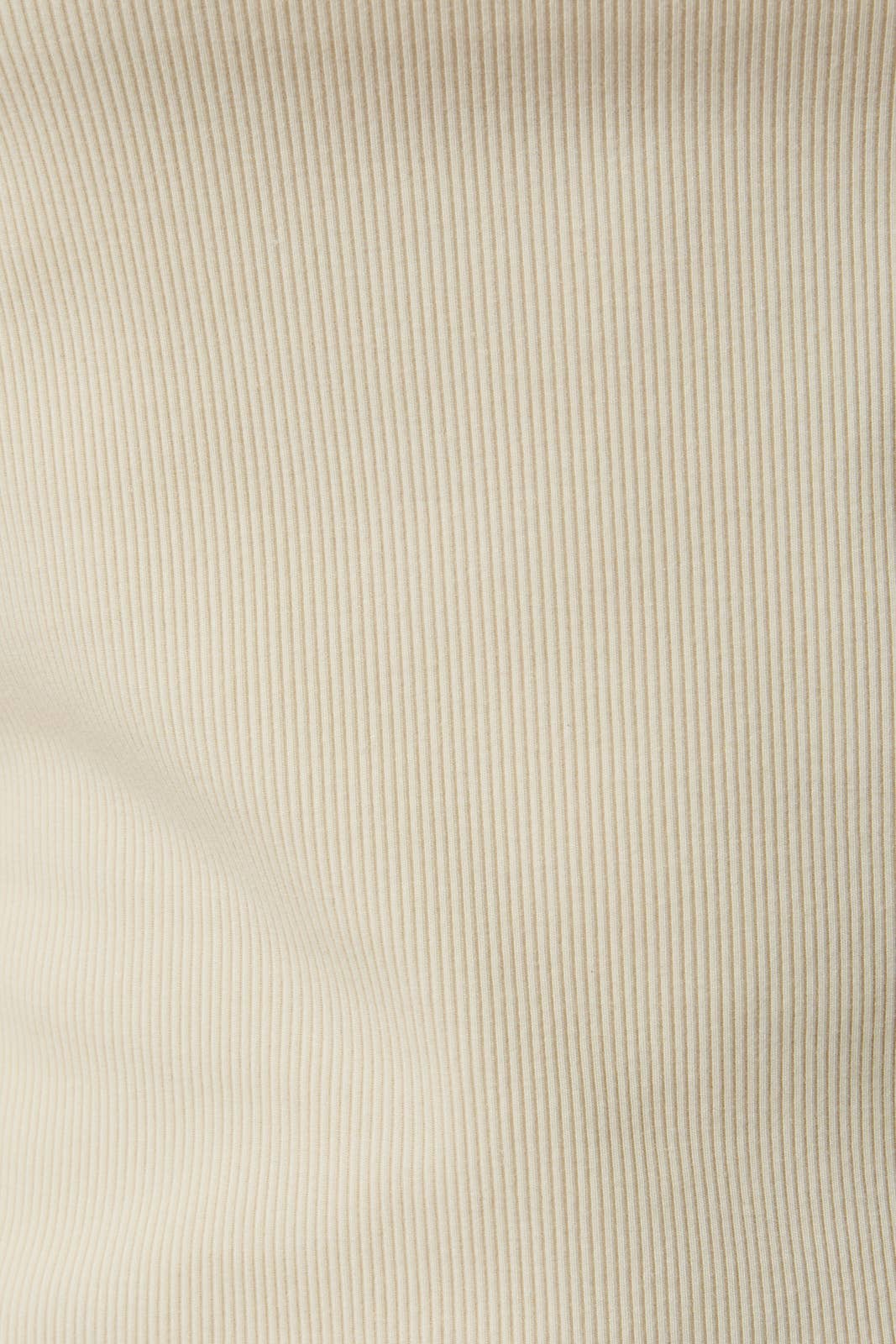 Sleeveless Rib Top: Cream