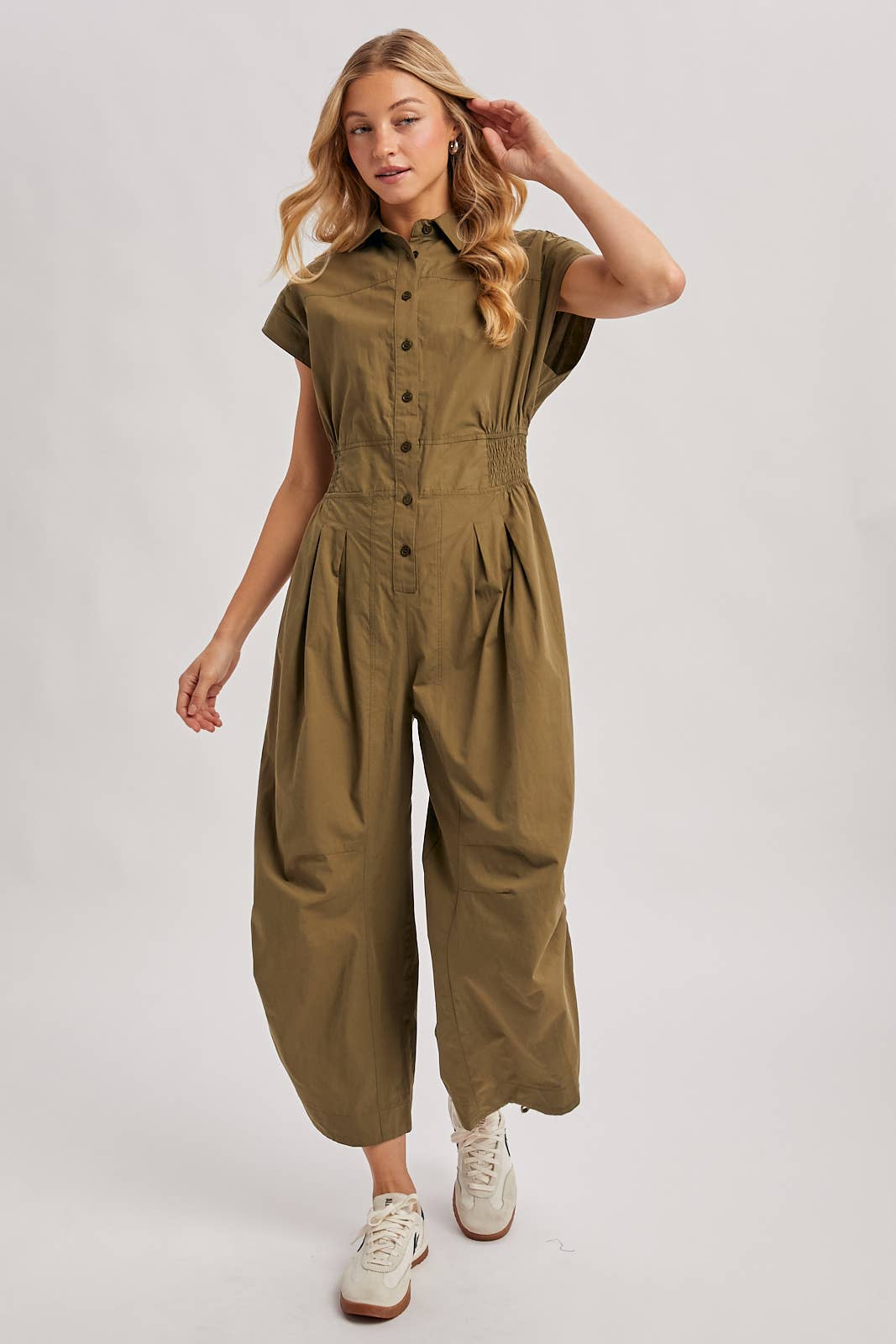 Olive Utility Jumpsuit