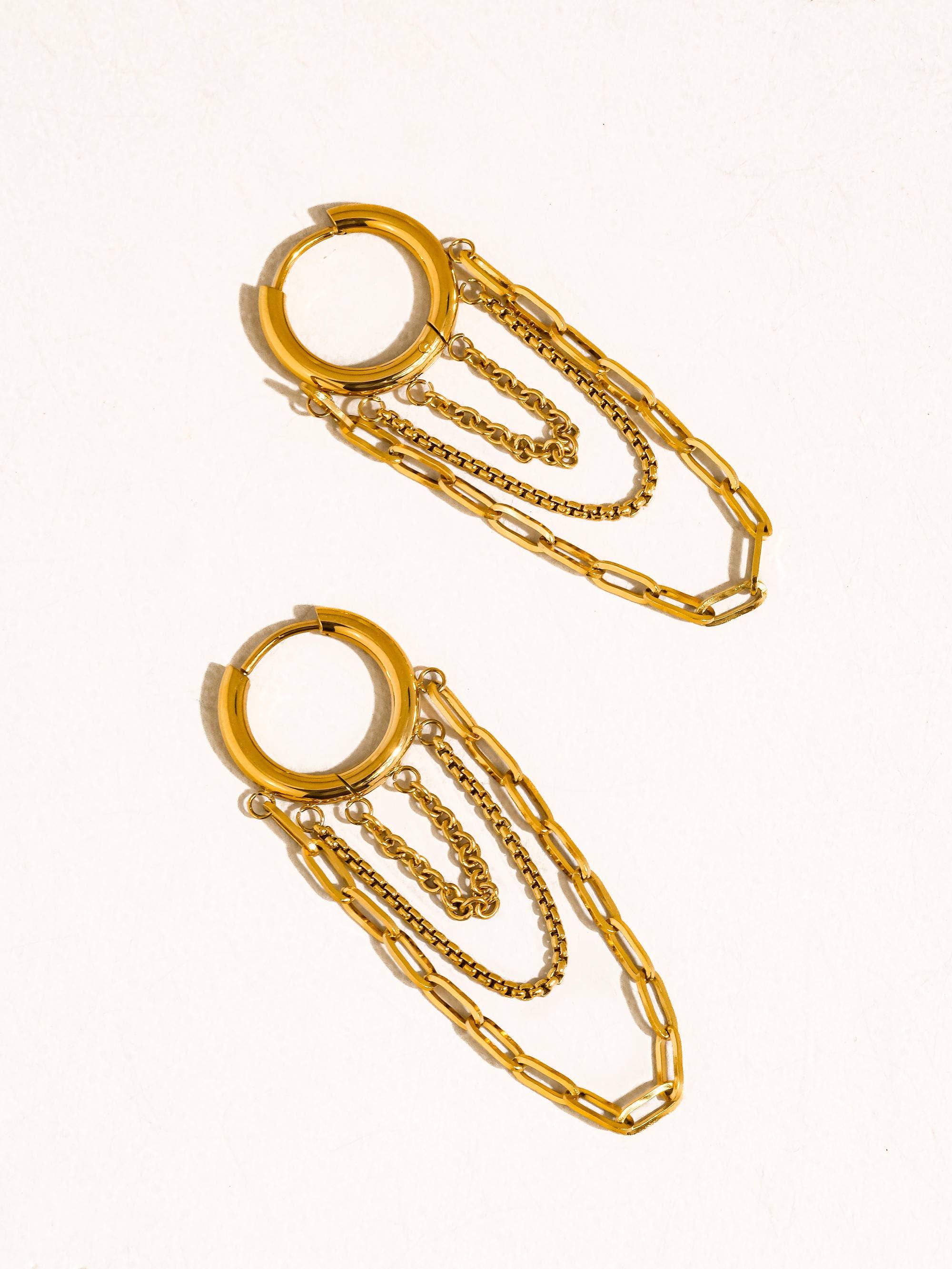 Vianne 18K Drop Earrings: Multi