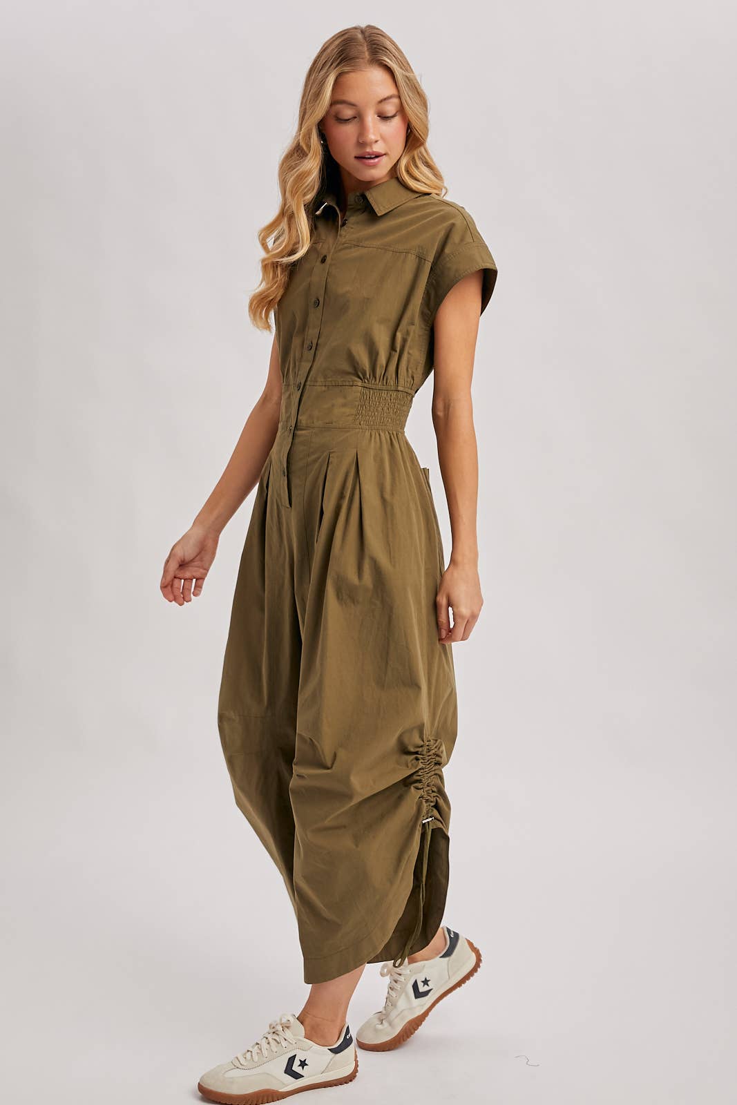 Olive Utility Jumpsuit