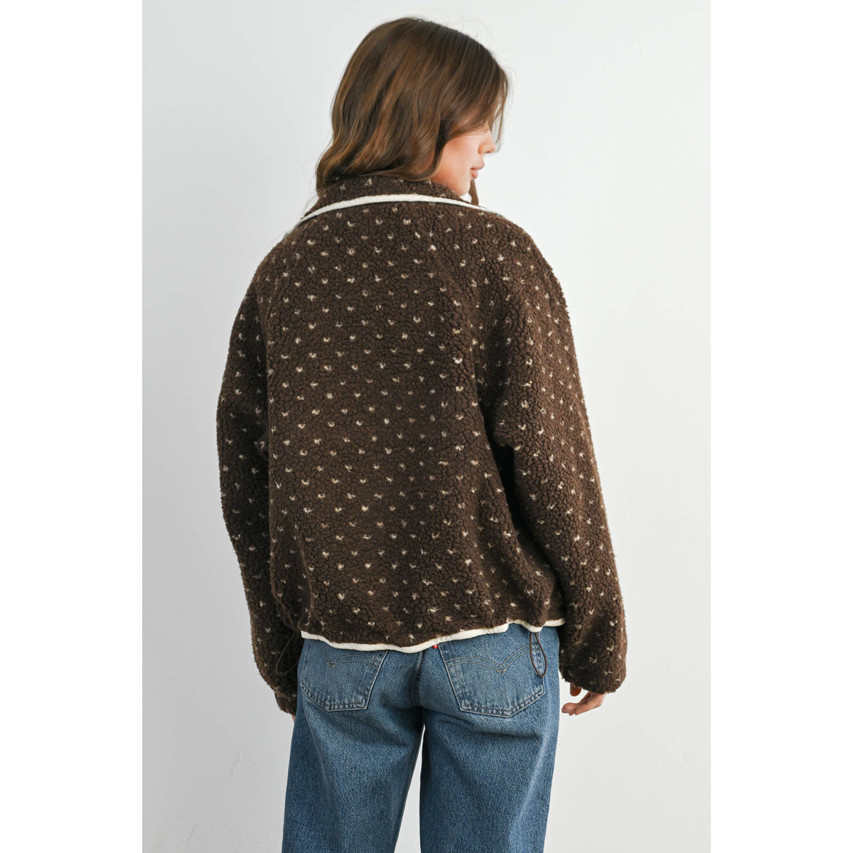 Polka Dot Fleece Jacket
