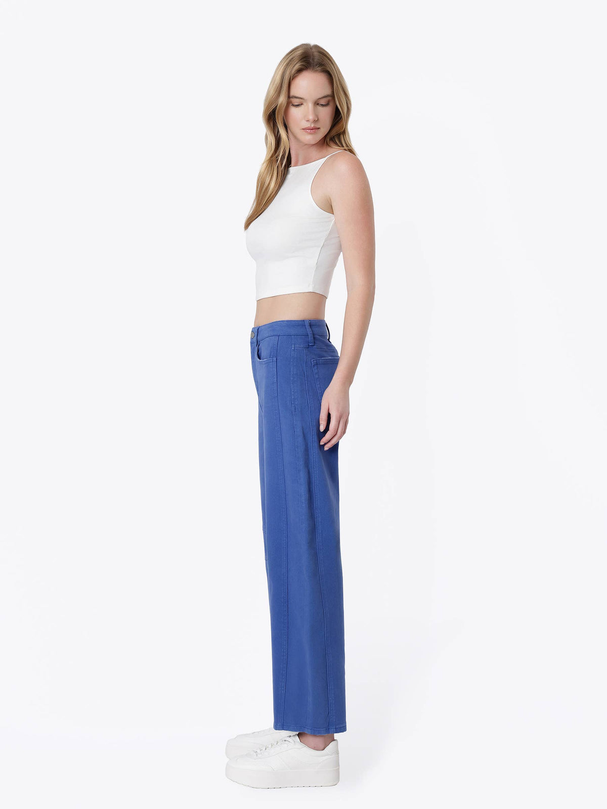 Darted Barrel Jeans: Beaucoup Blue