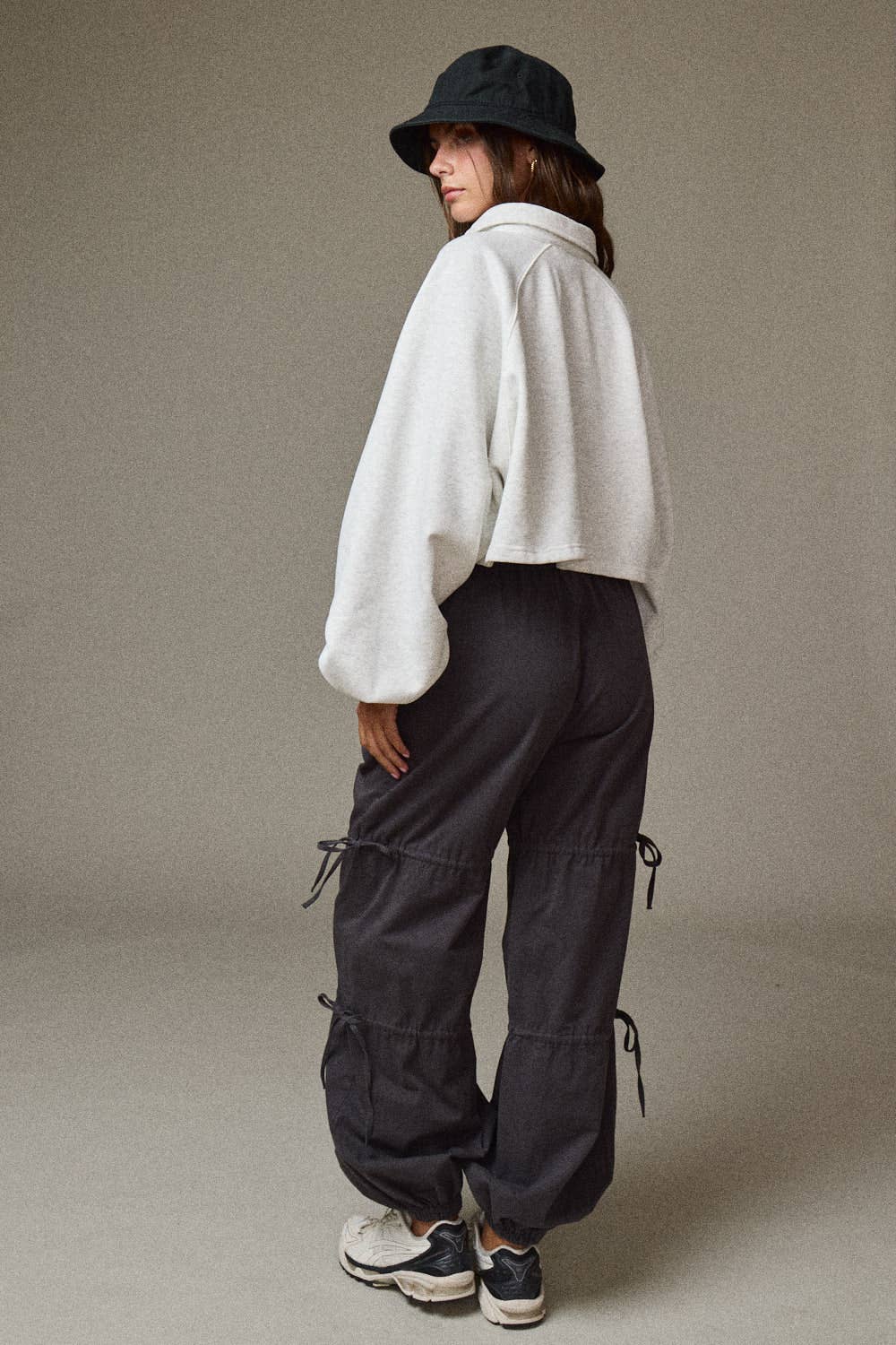 Collared Sweatshirt: Melange