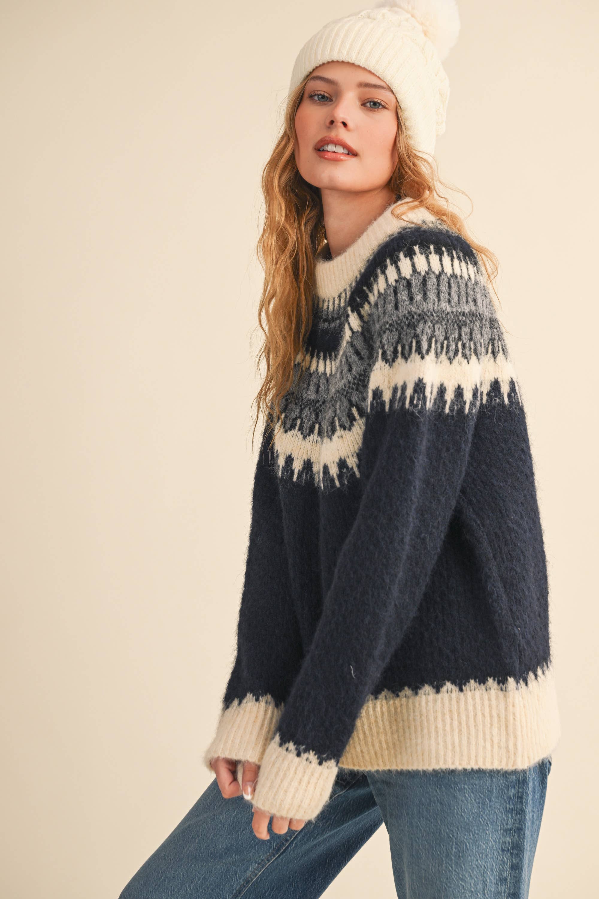 Nordic Sweater: Navy