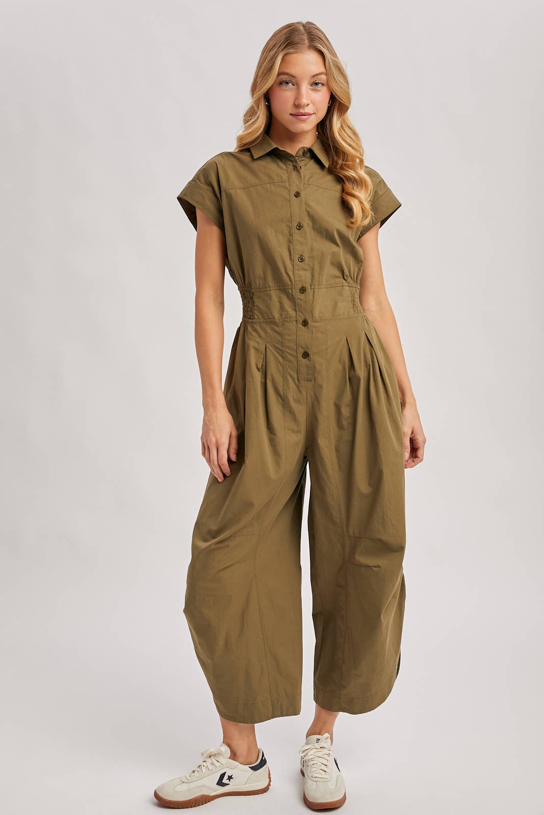 Olive Utility Jumpsuit