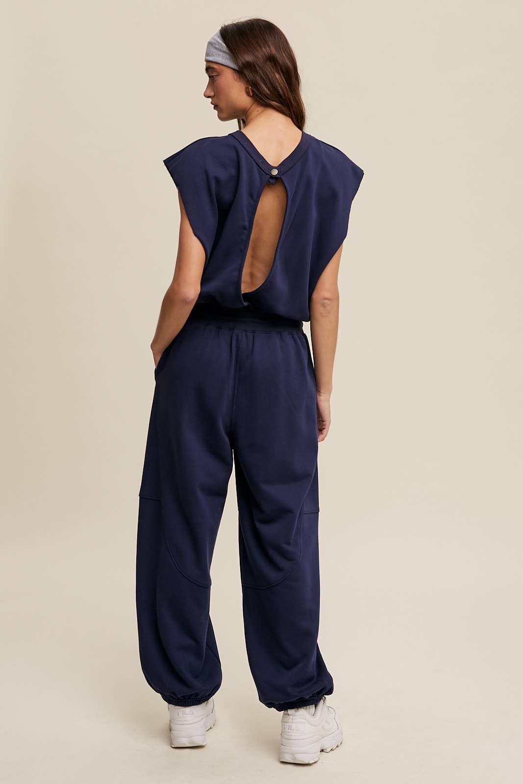 Sleeveless Cotton Jumpsuit N