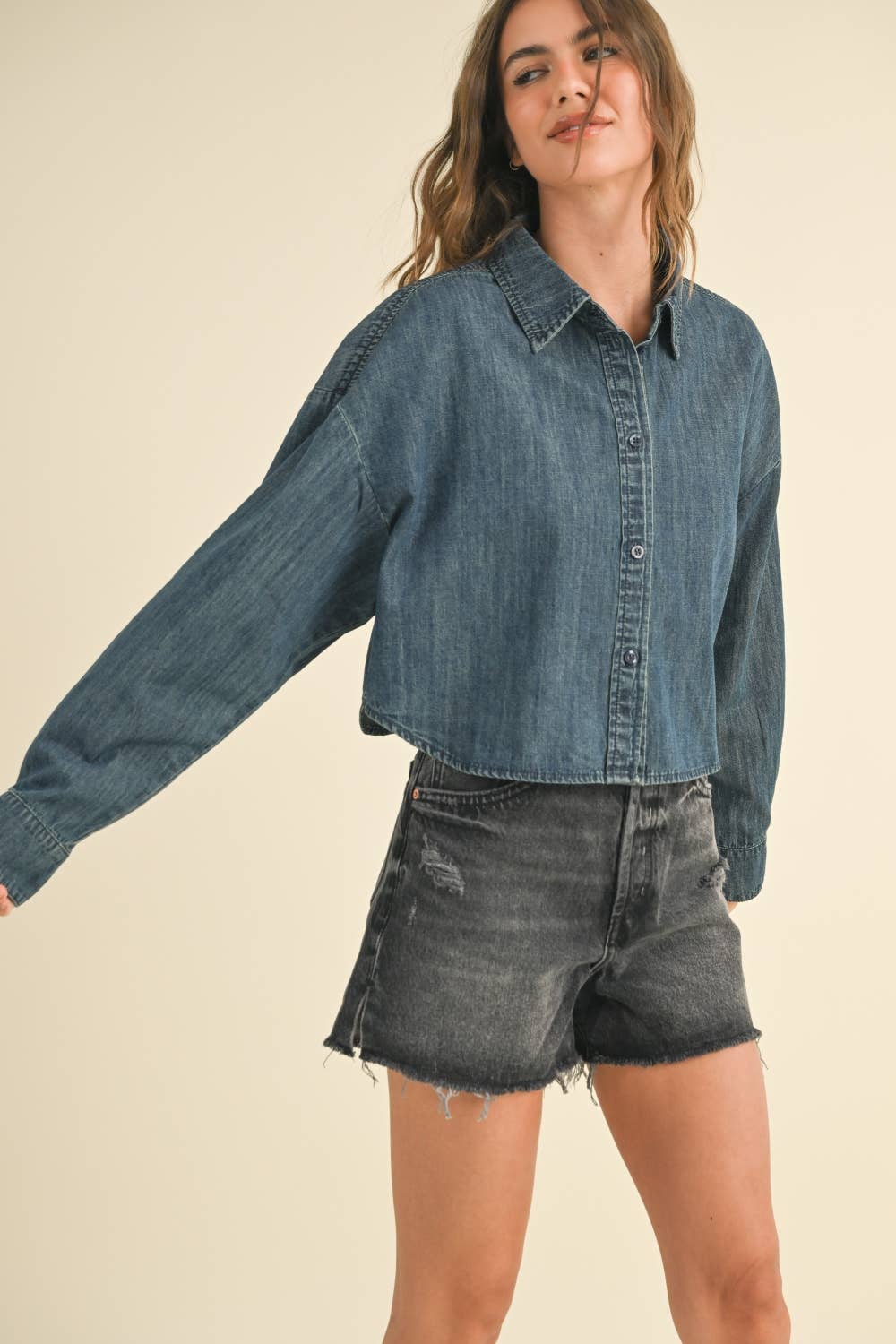 Buttondown Denim Shirt: Indigo