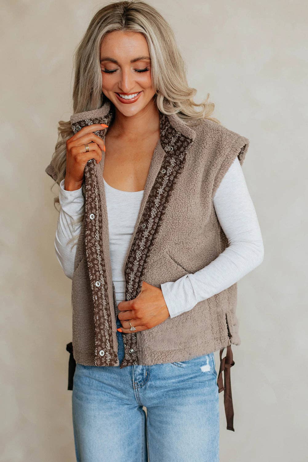 Sherpa Fleece Vest
