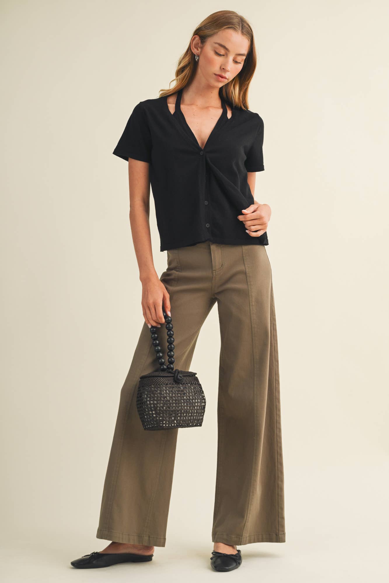 Center-Seam Trousers: Cactus