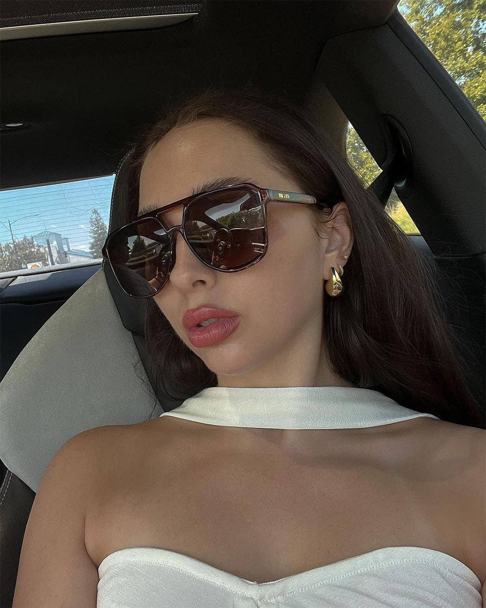 Lagos Sunglasses: Maroon
