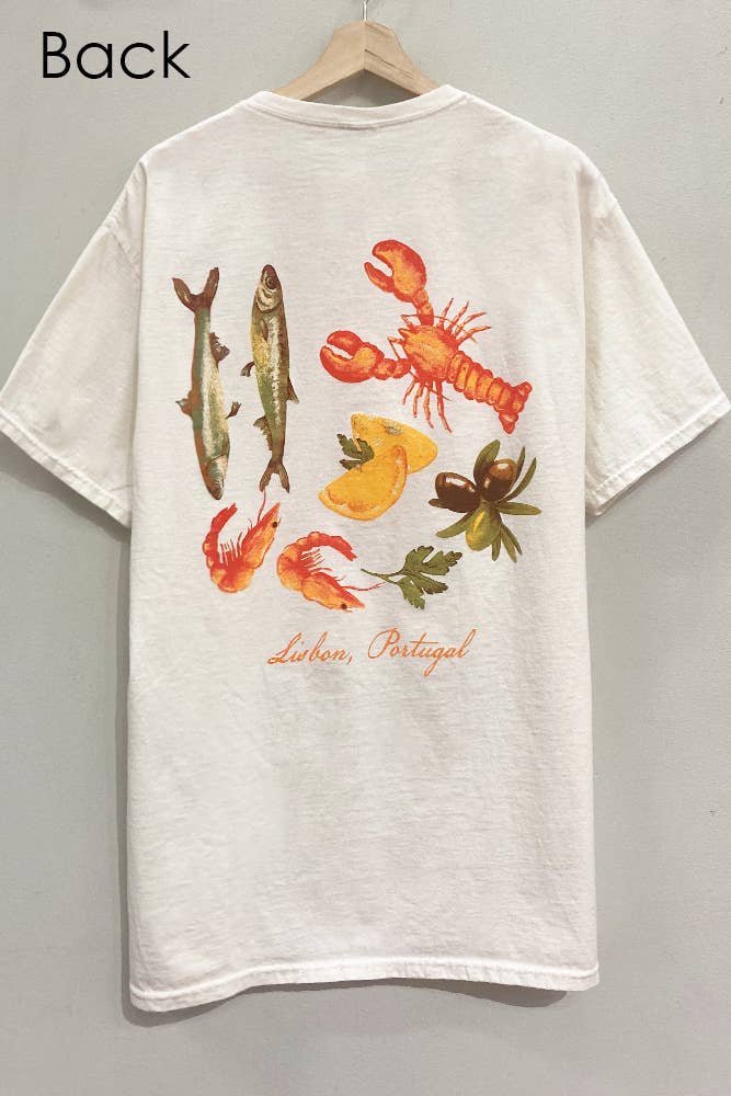 Lisbon Portugal Oversized Tee: