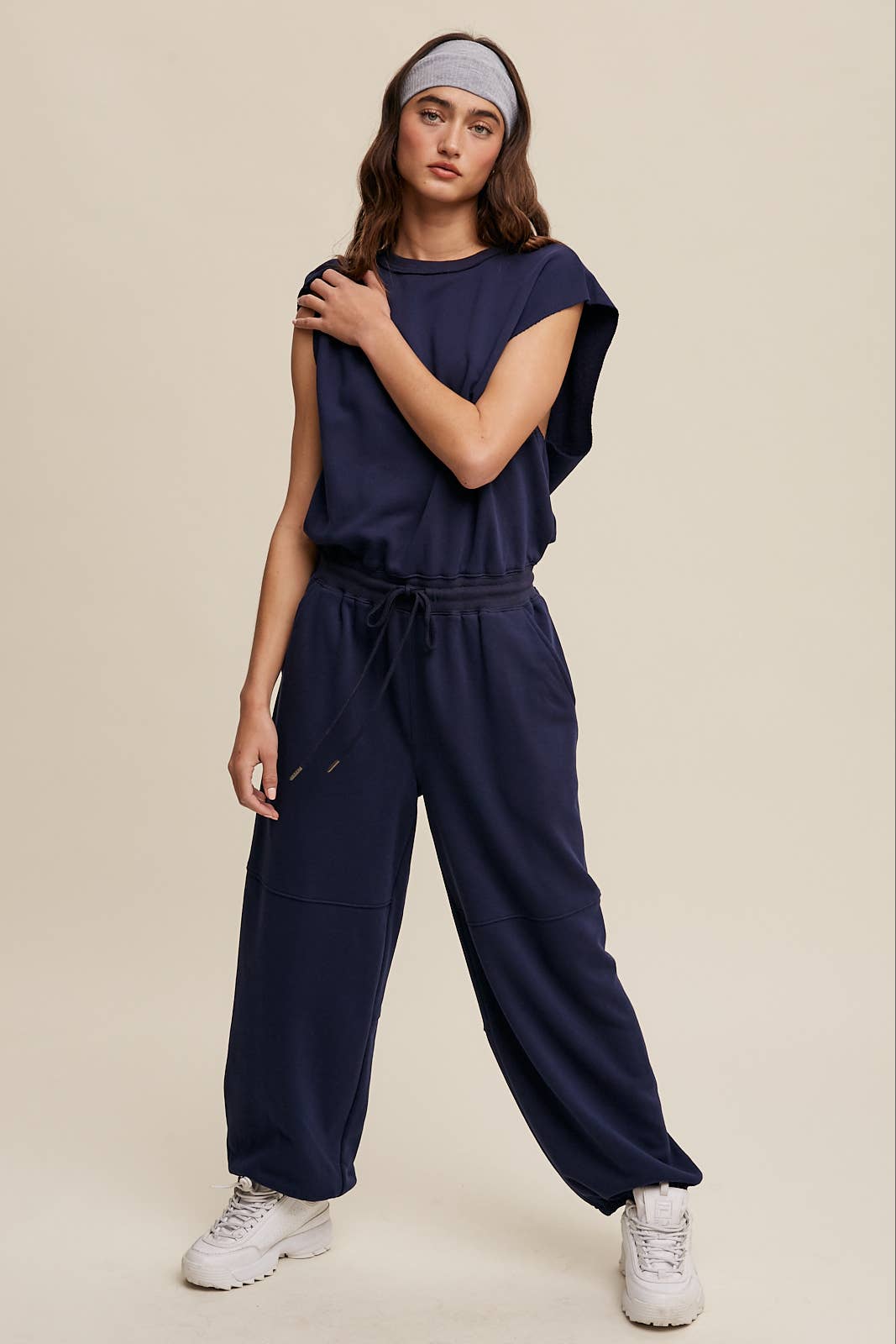 Sleeveless Cotton Jumpsuit N