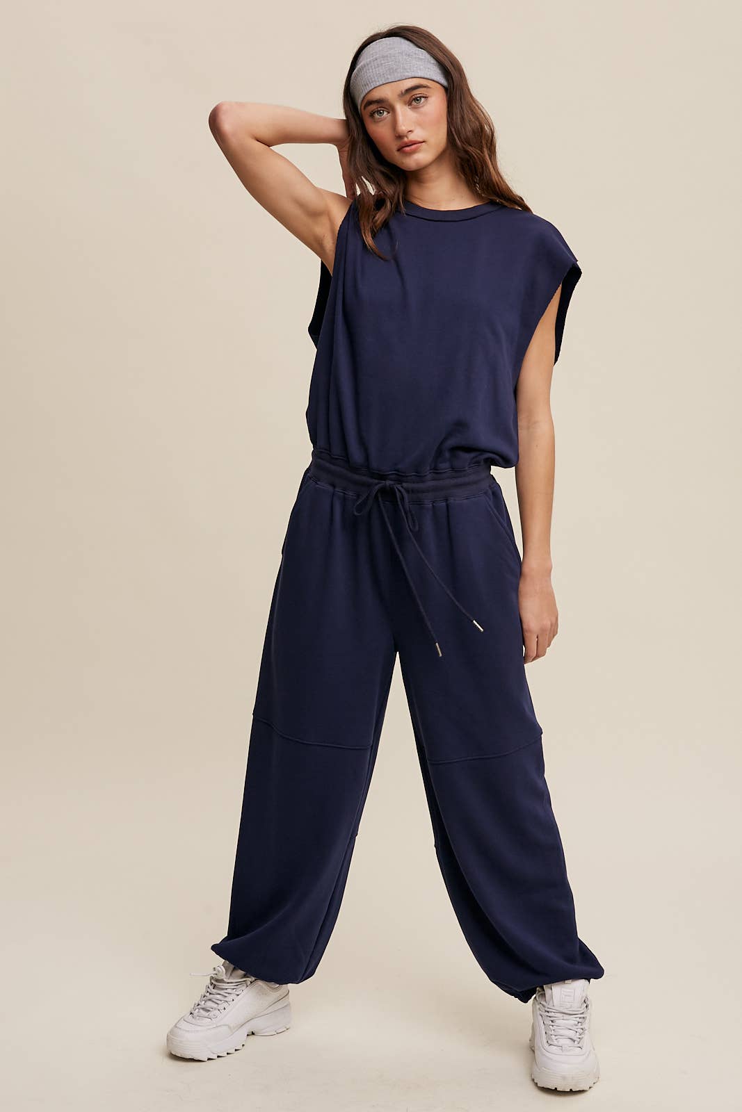 Sleeveless Cotton Jumpsuit N