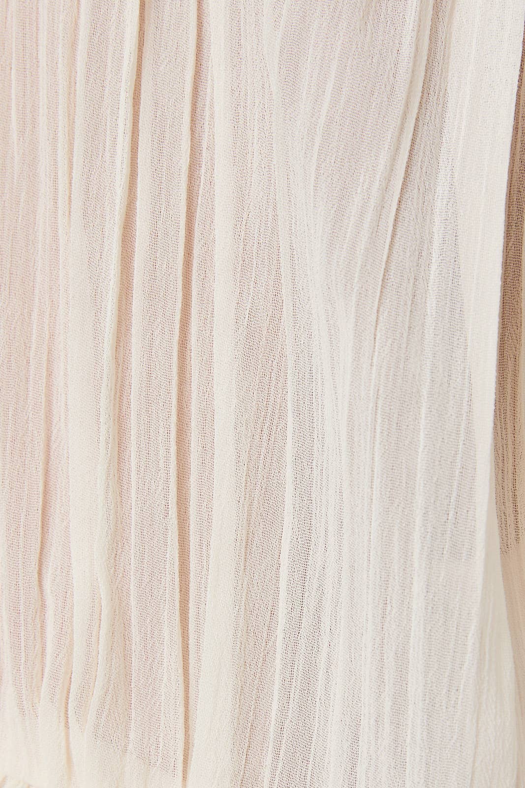 Ruffle Detail Blouse: Cream