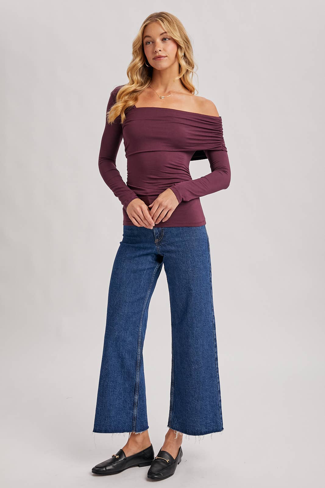 Elegant Asymmetric Top: Plum