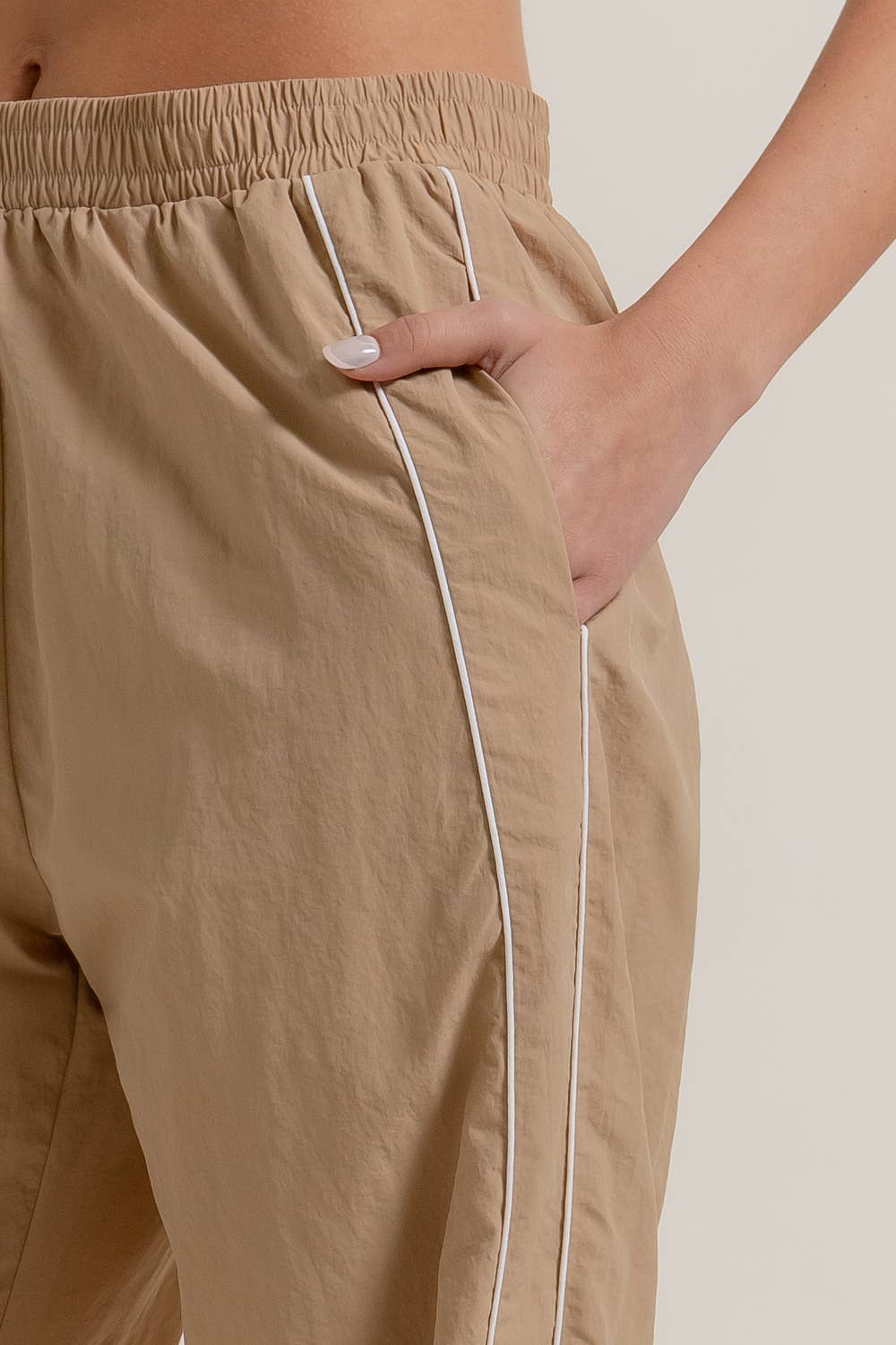 Anorak Track Pants: Khaki
