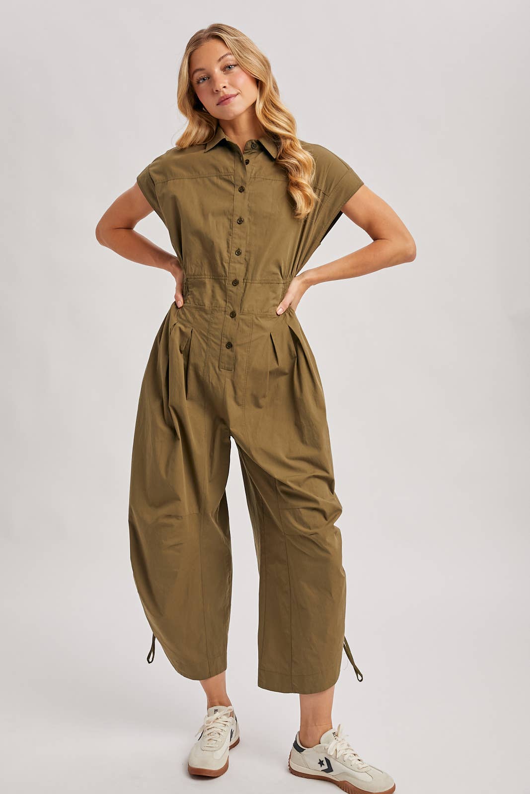 Olive Utility Jumpsuit