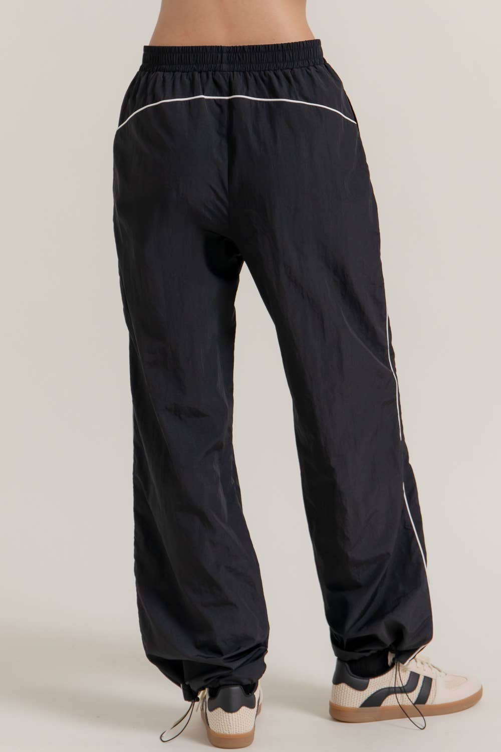 Anorak Track Pants: Black