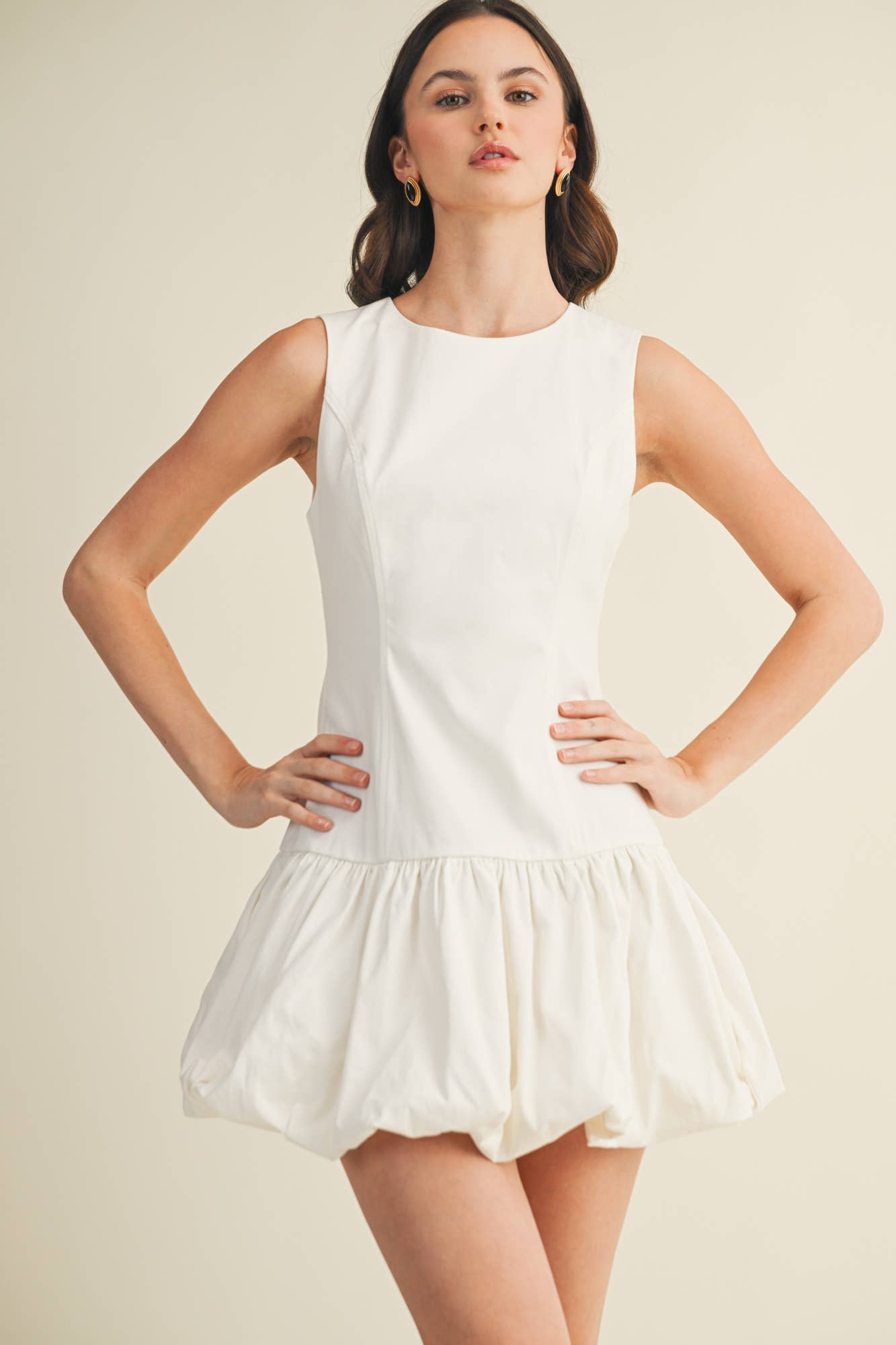 Structured Bodice Bubble Dress