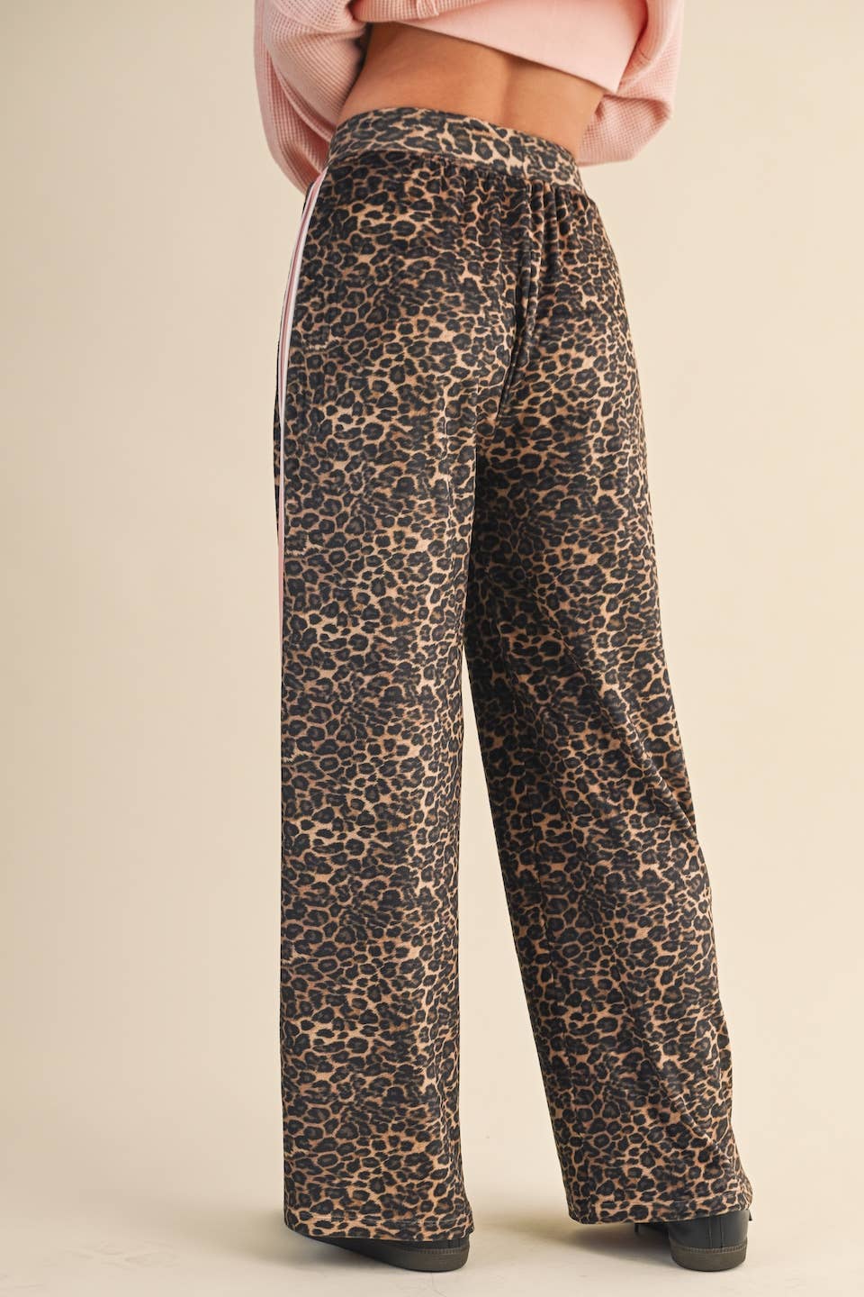 Leopard Velour Pants: Leopard