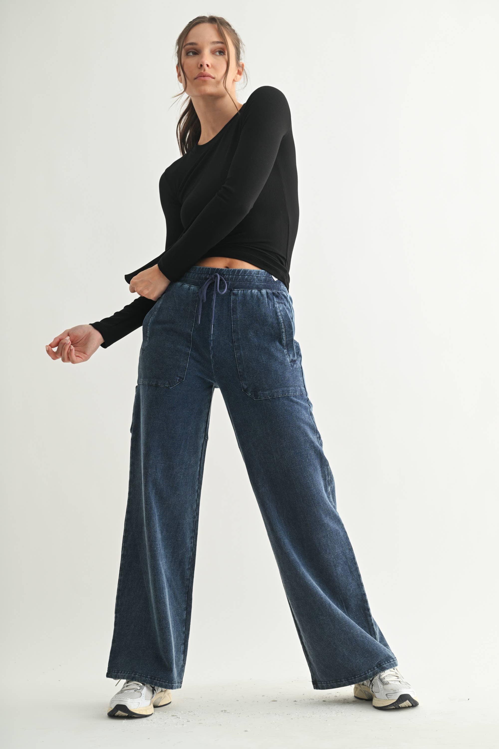 Essential Micro-Ribbed Athleisure Top: Plum