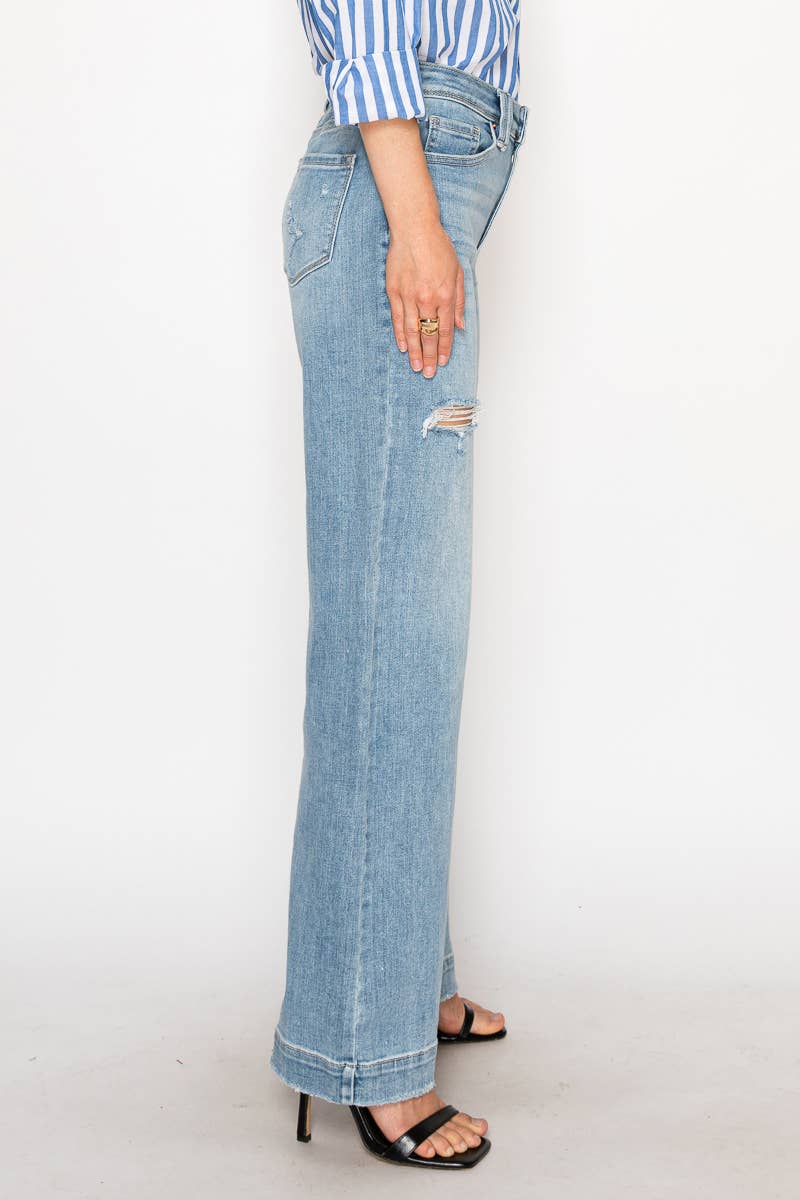 Corset Ultra Rise Wide Jeans: