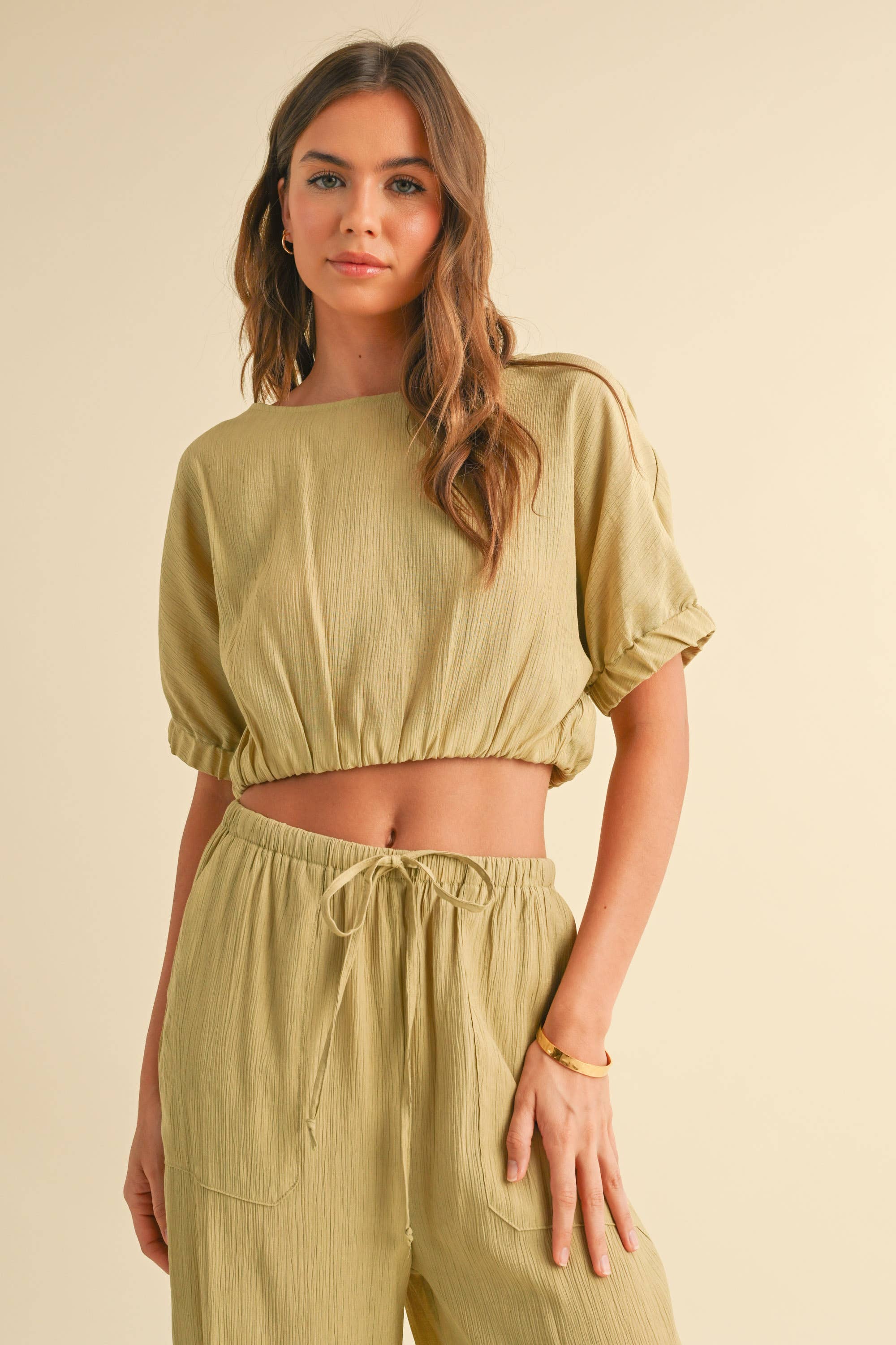 Textured Fabric Top
